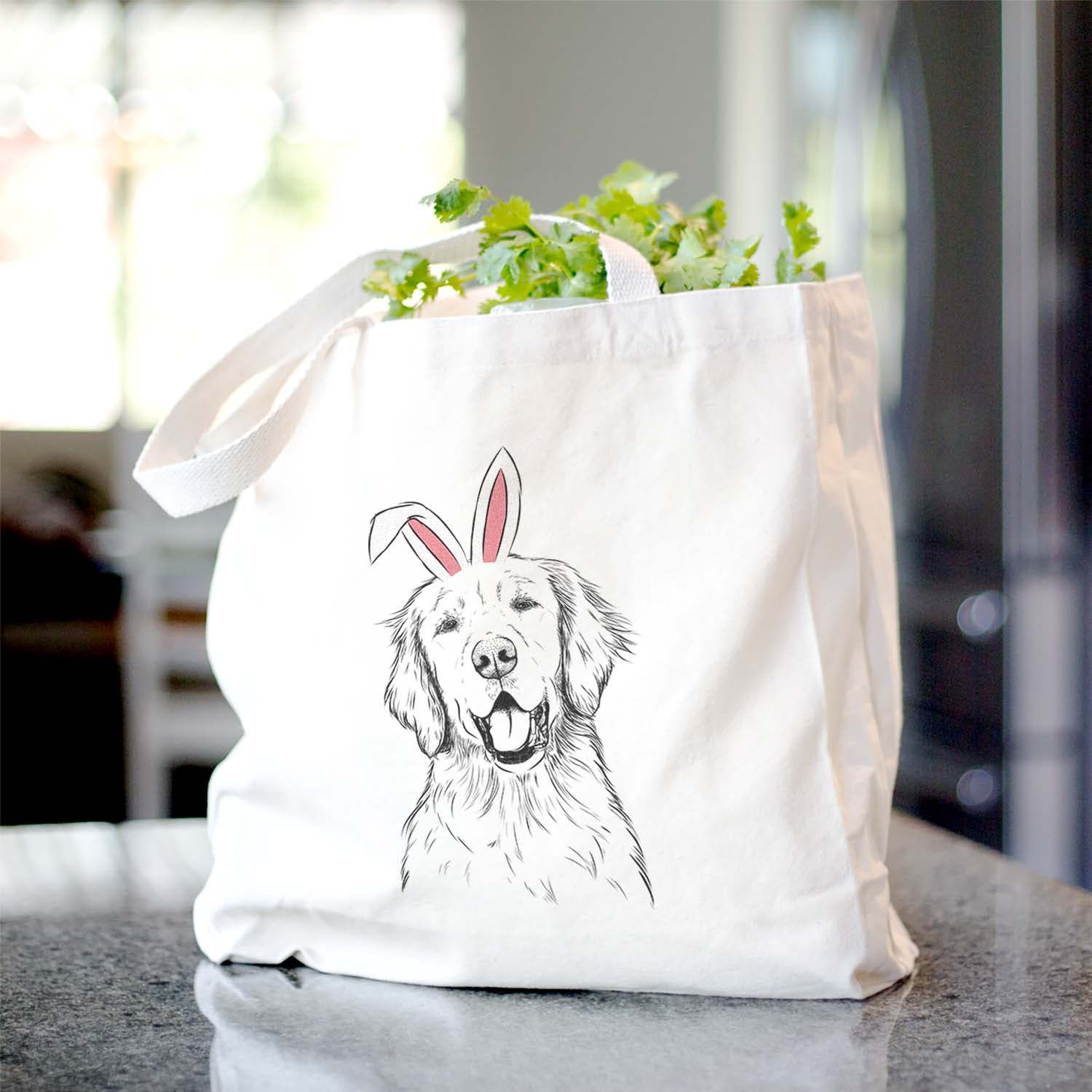 Wallace the Golden Retriever - Tote Bag