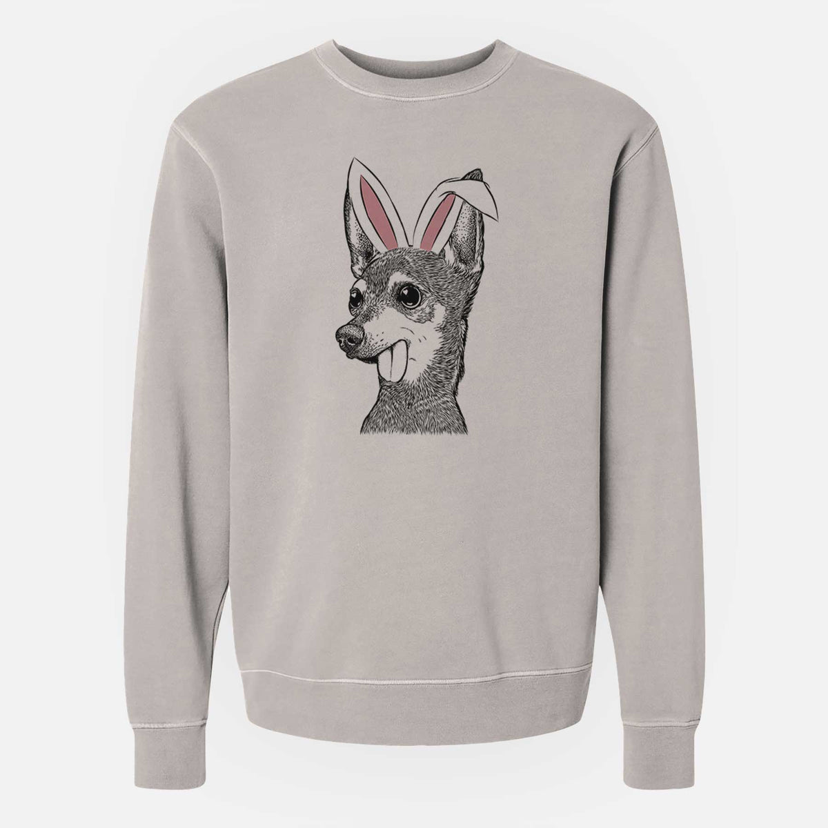 Easter Aaron the Chihuahua - Unisex Pigment Dyed Crew Sweatshirt