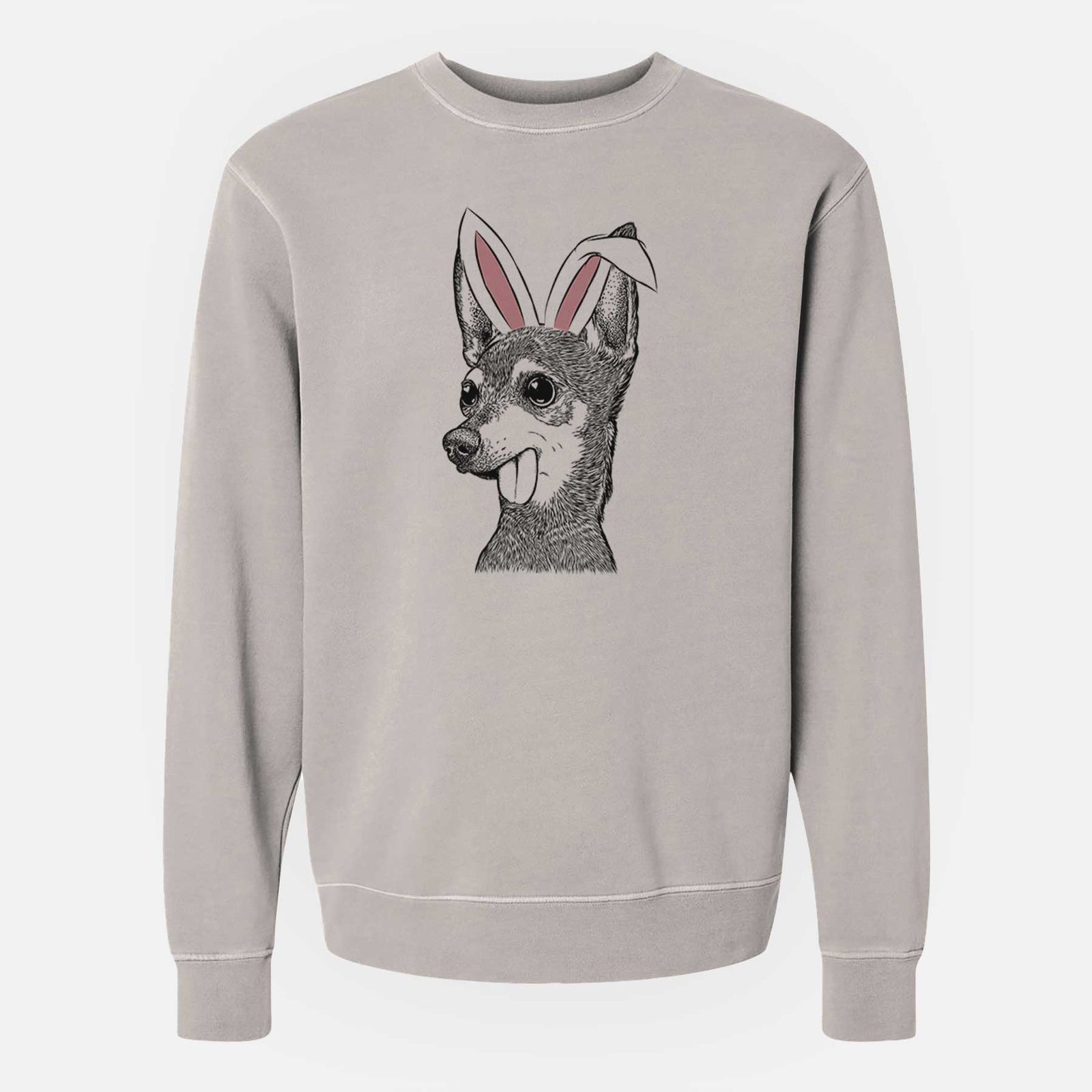Easter Aaron the Chihuahua - Unisex Pigment Dyed Crew Sweatshirt