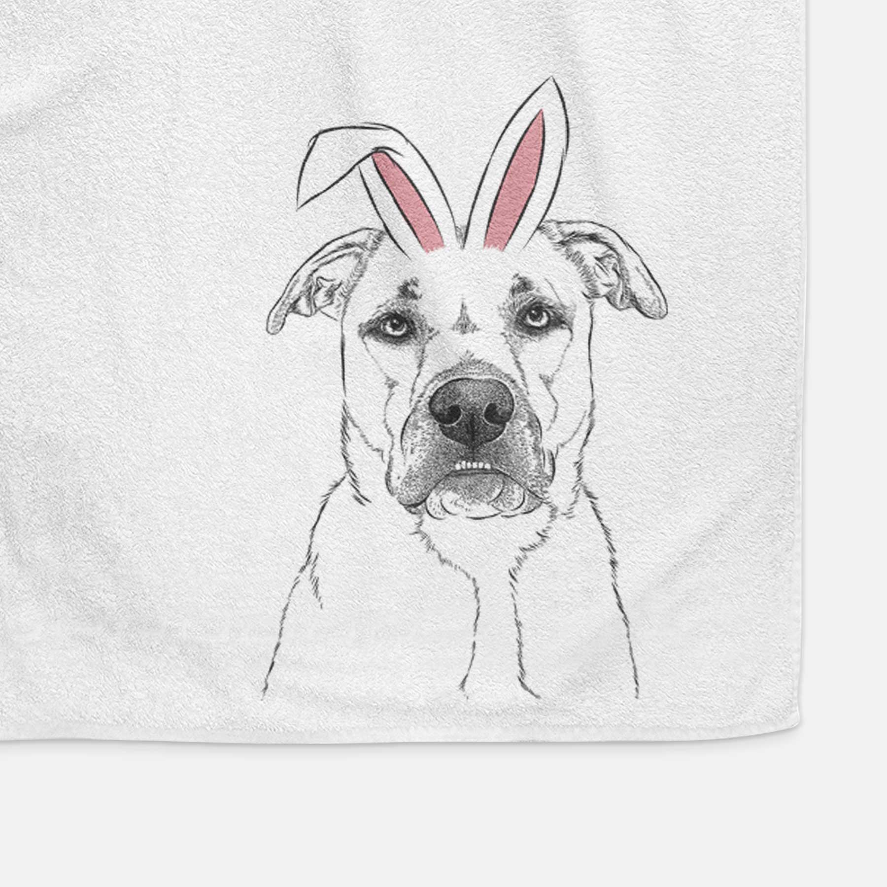 Abby the Boxer Beagle Mix Decorative Hand Towel