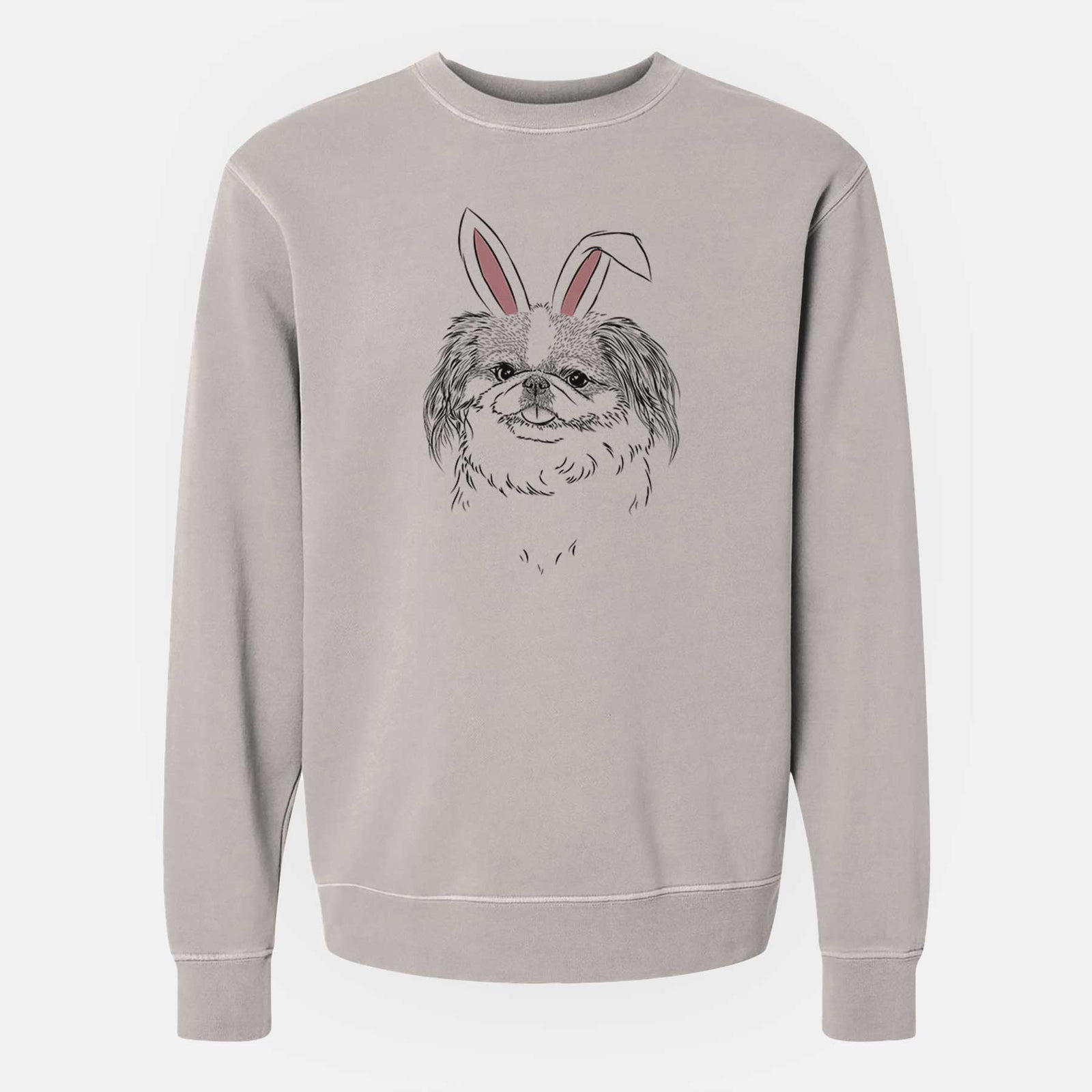 Easter Abra Bean the Pekingese - Unisex Pigment Dyed Crew Sweatshirt