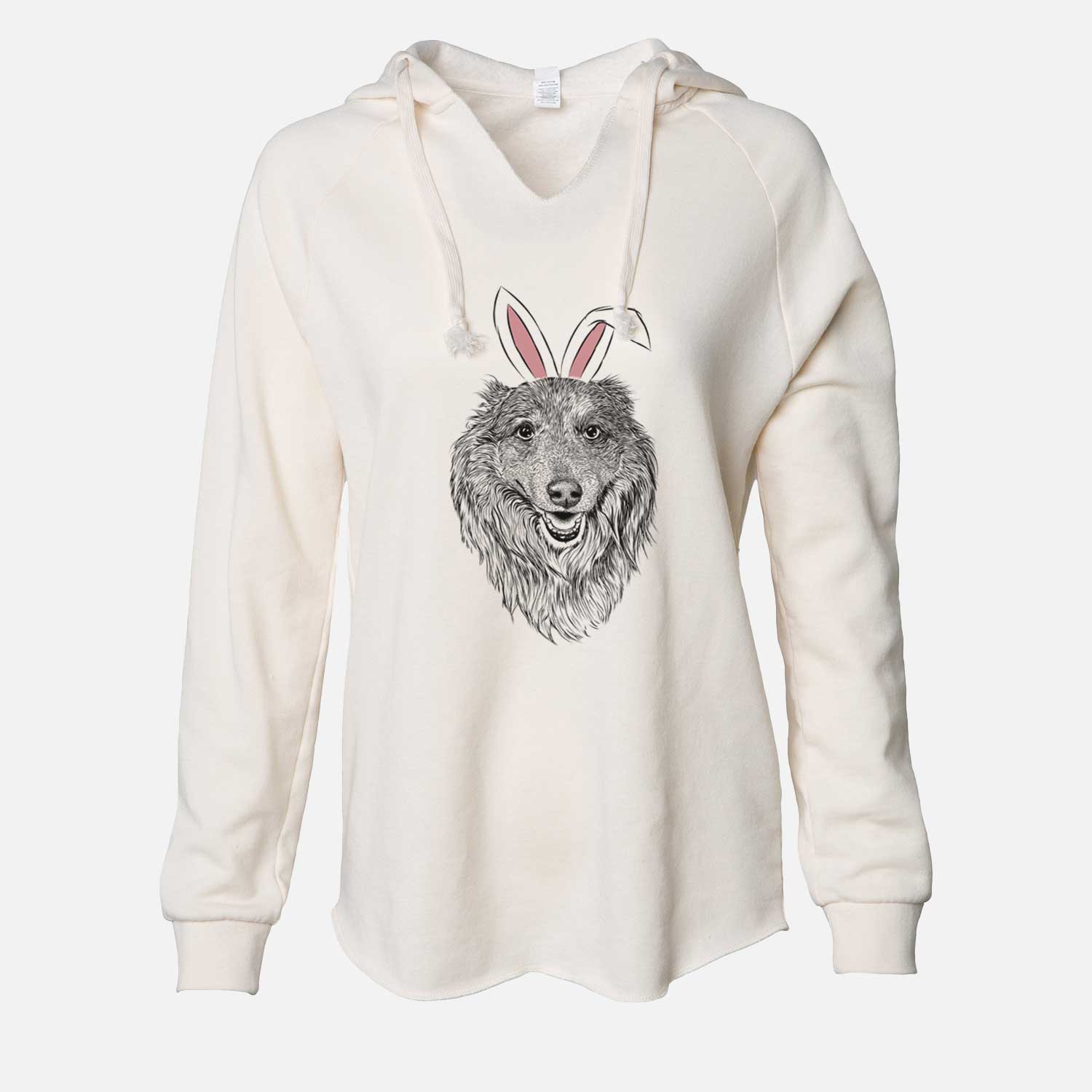 Easter Addie the Collie Mix - Cali Wave Hooded Sweatshirt