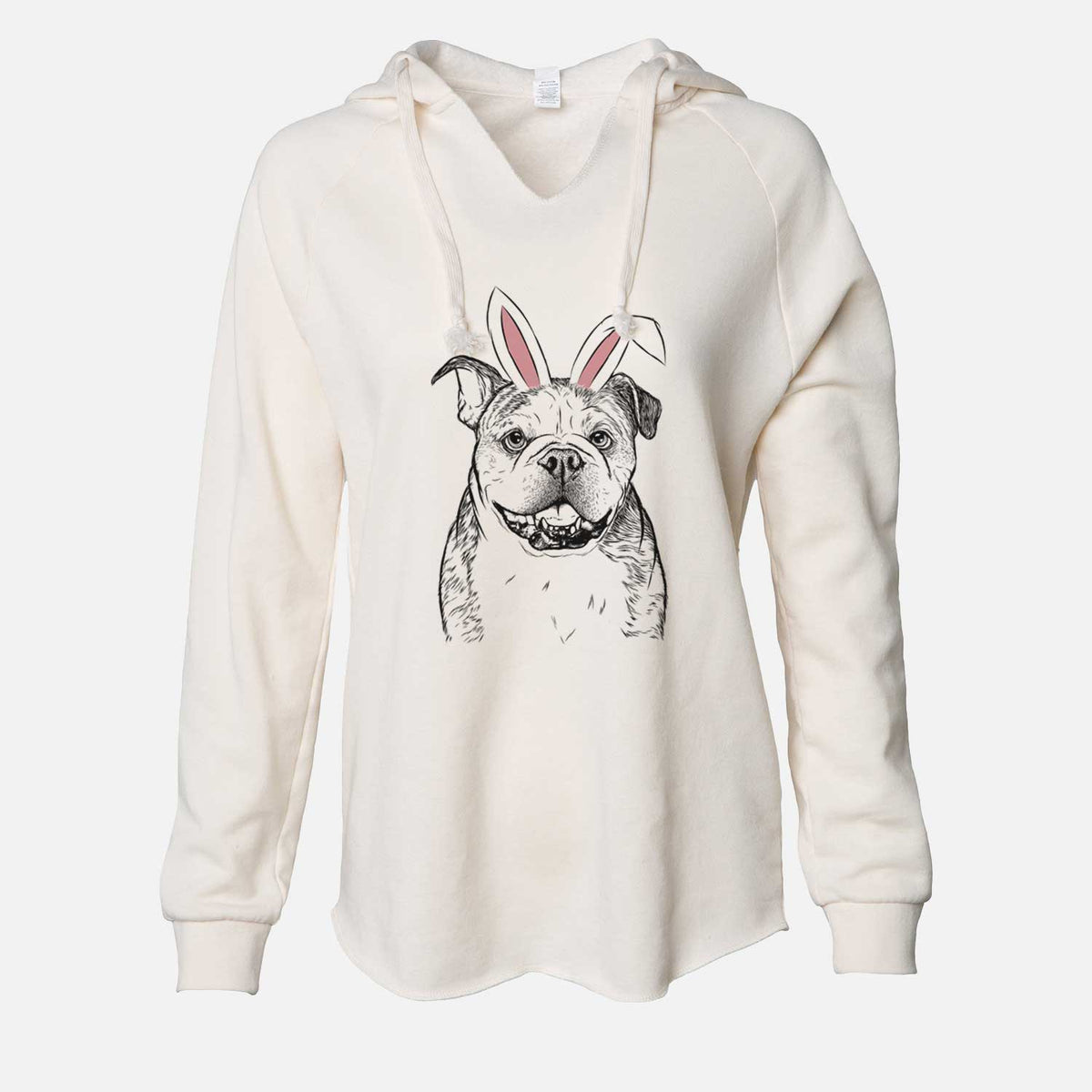 Easter Agatha the Boston Bulldog - Cali Wave Hooded Sweatshirt
