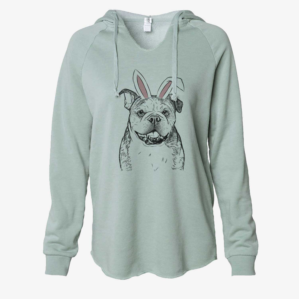 Easter Agatha the Boston Bulldog - Cali Wave Hooded Sweatshirt