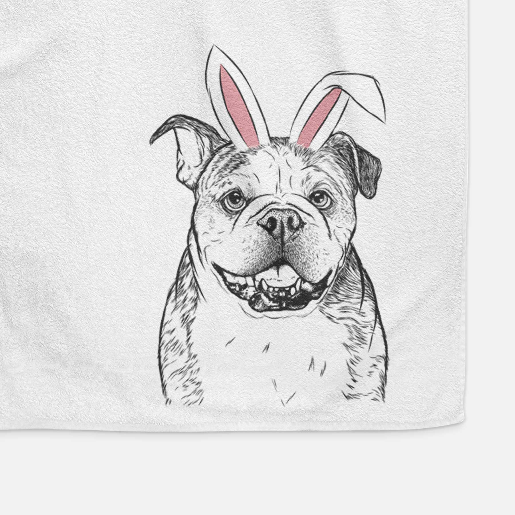 Agatha the Boston Bulldog Decorative Hand Towel