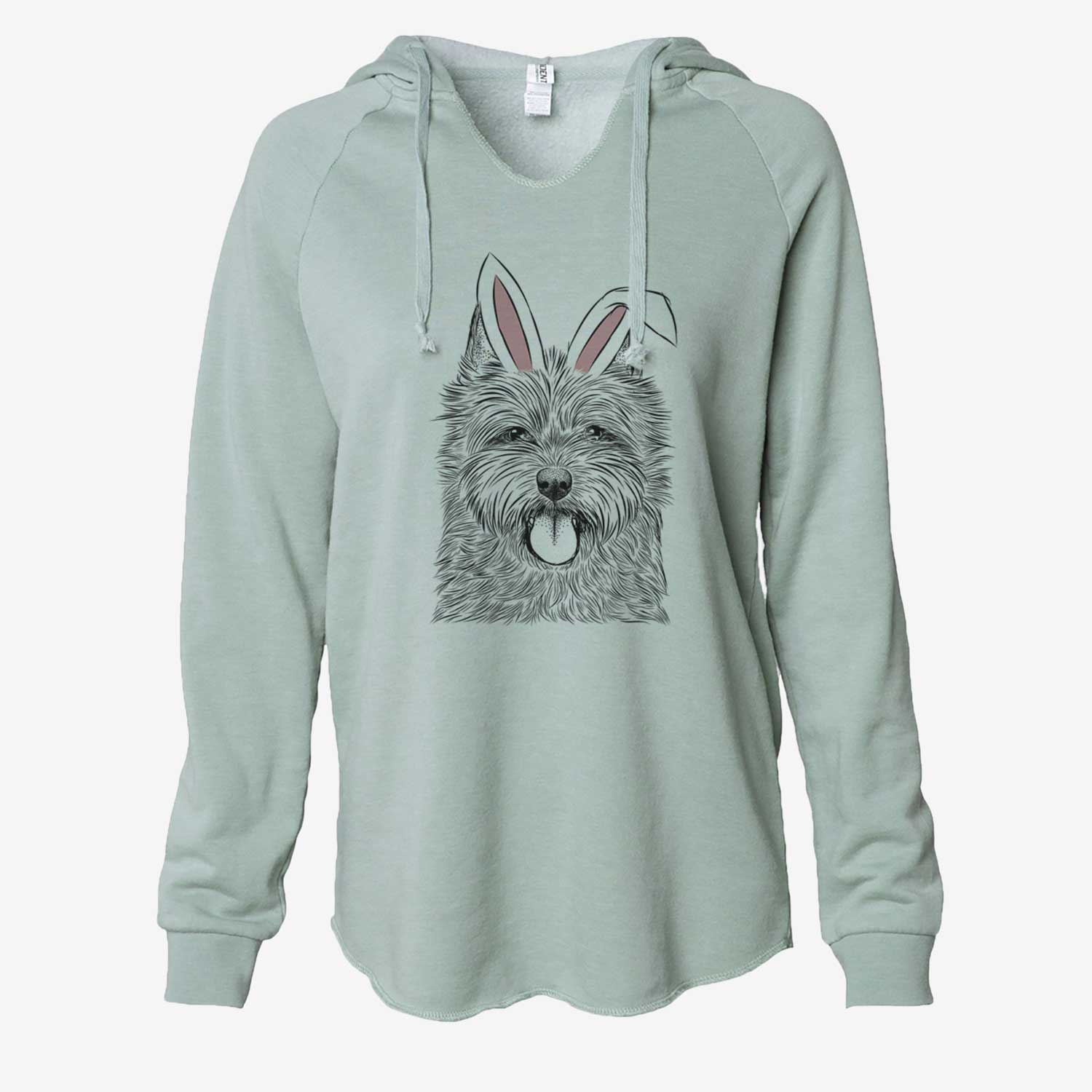 Easter Alfie the Norwich Terrier - Cali Wave Hooded Sweatshirt