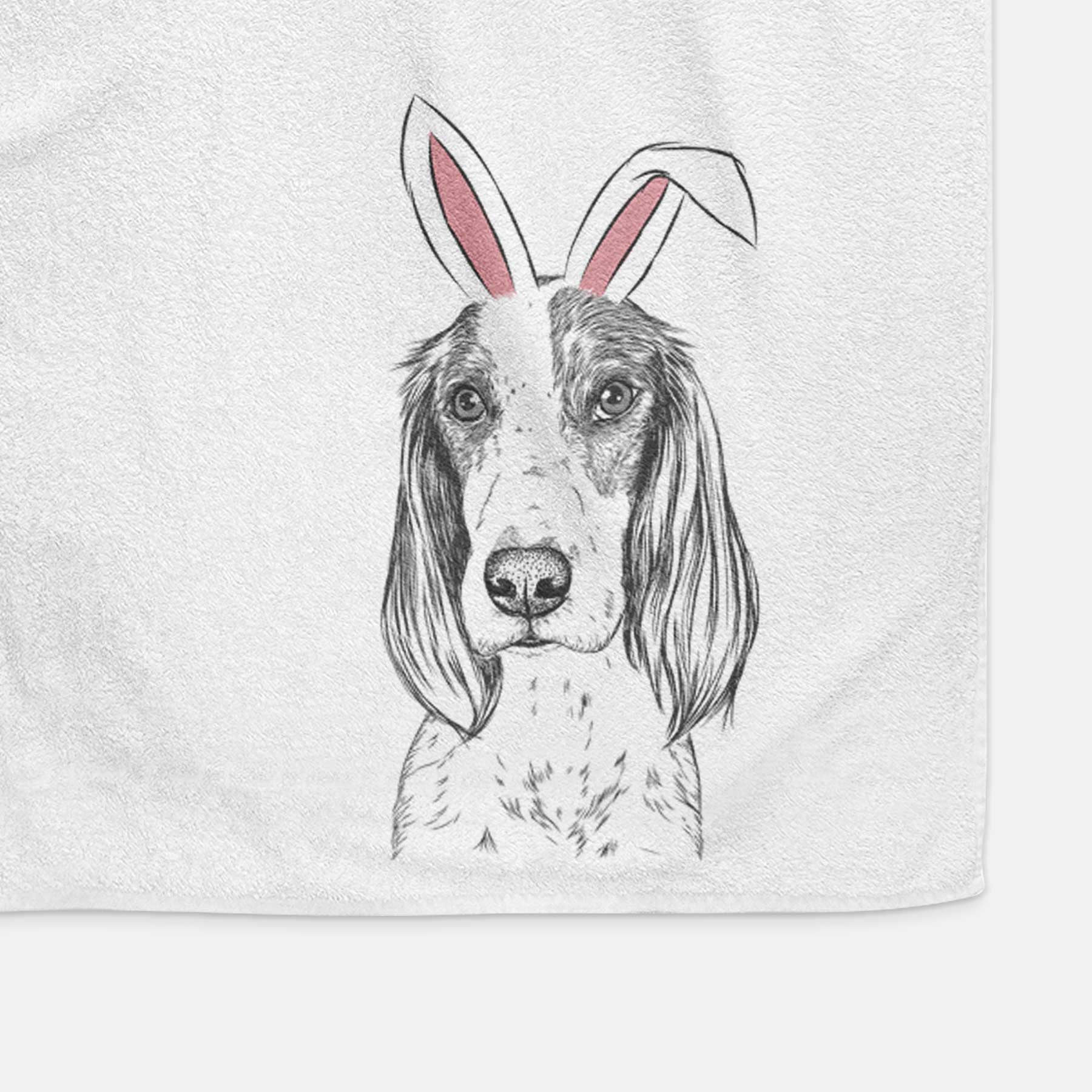 Aline the Irish Red and White Setter Decorative Hand Towel