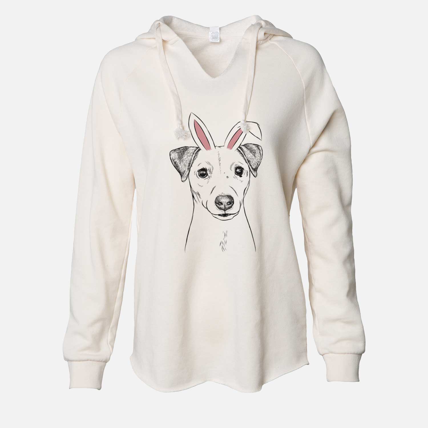 Easter Ally the Jack Russell Terrier - Cali Wave Hooded Sweatshirt