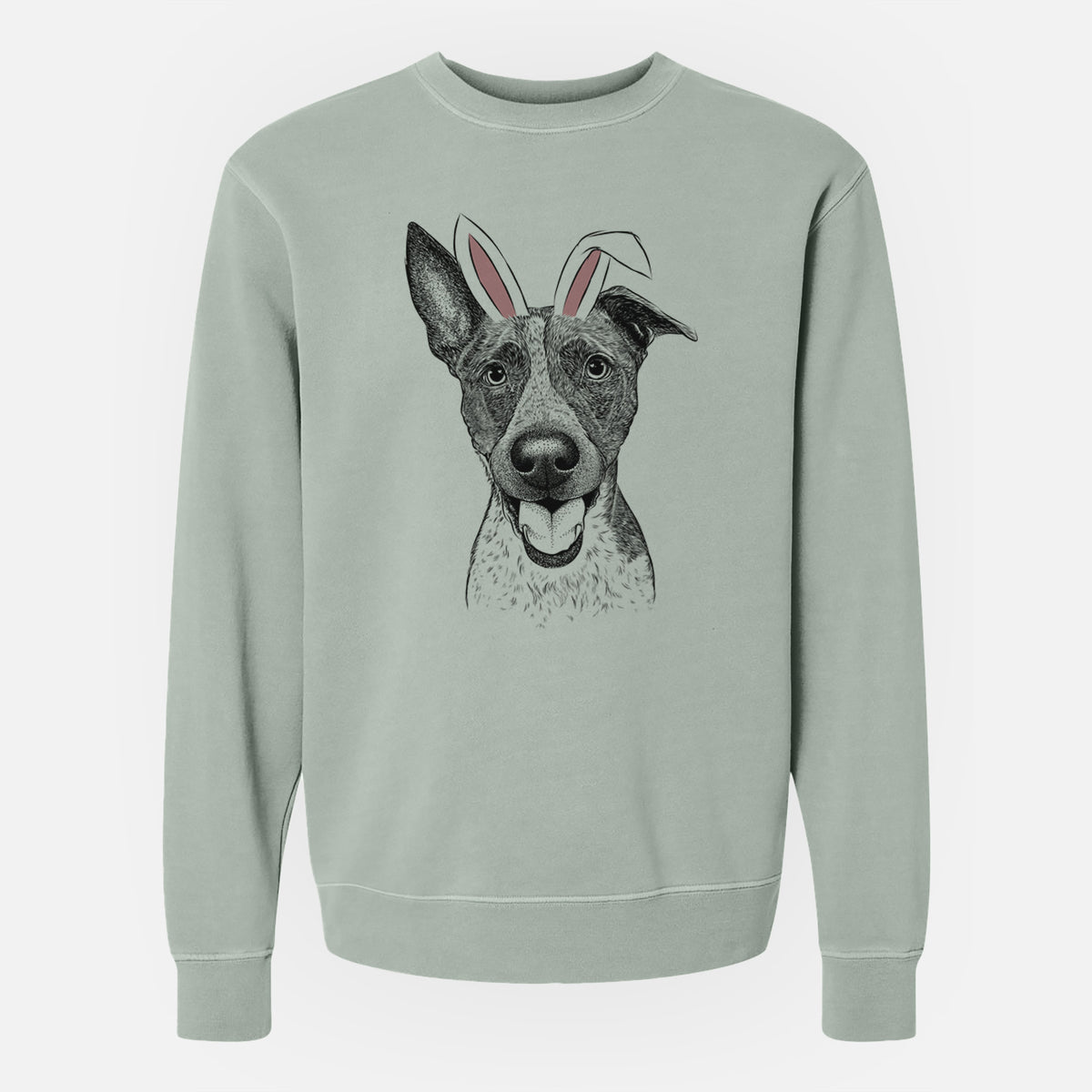 Easter Amigo the Heeler Mix - Unisex Pigment Dyed Crew Sweatshirt