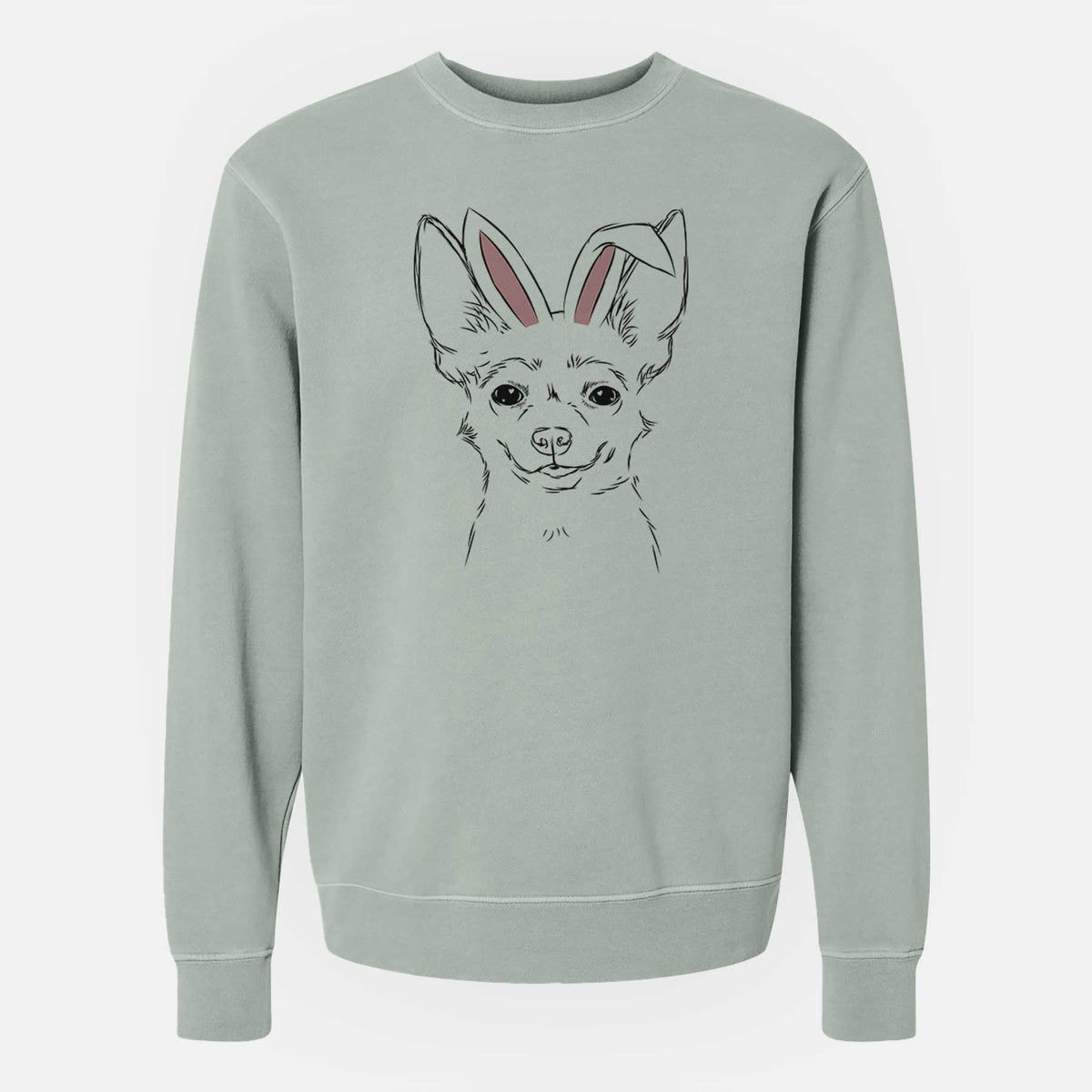 Easter Amos the Chihuahua - Unisex Pigment Dyed Crew Sweatshirt