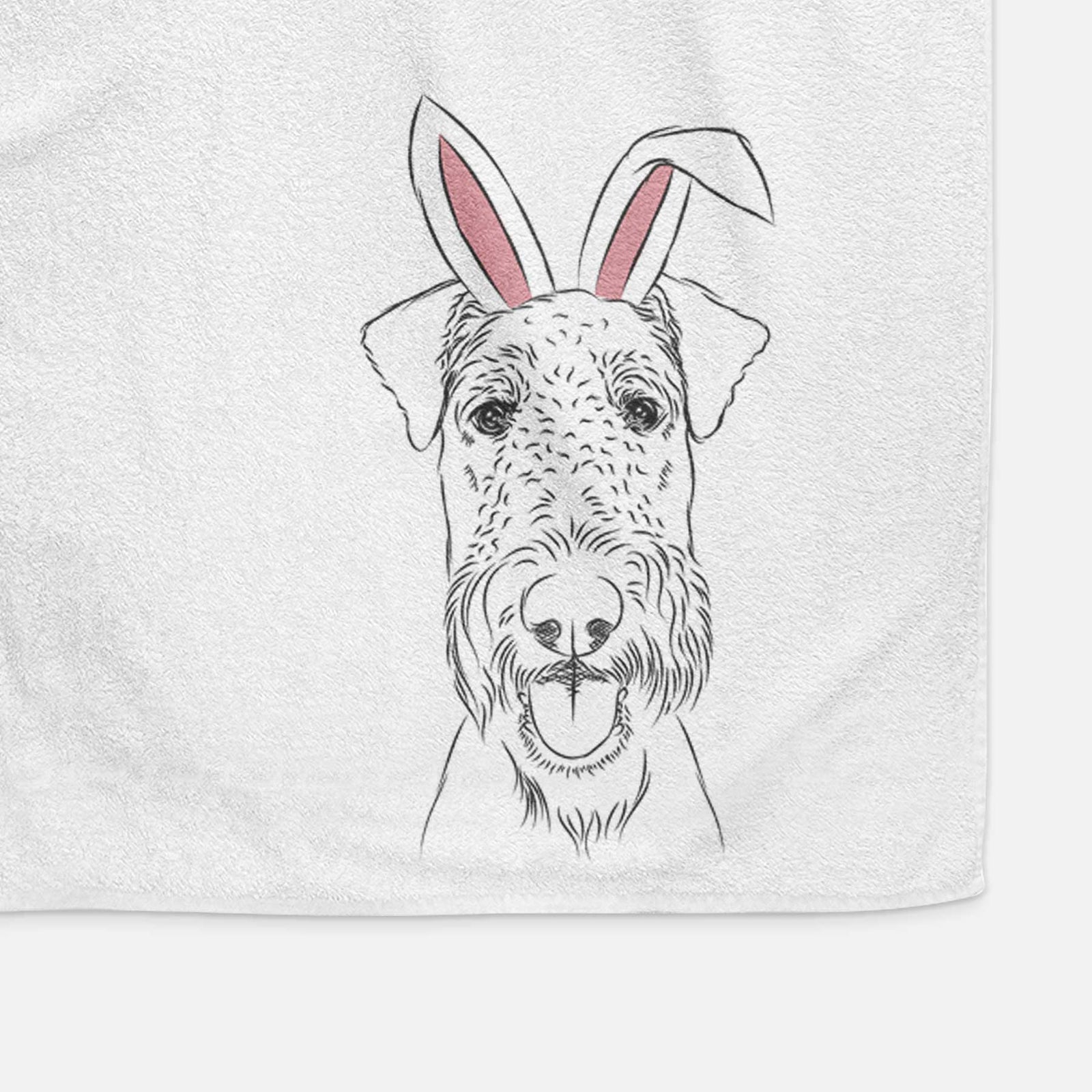 Andy the Airedale Terrier Decorative Hand Towel