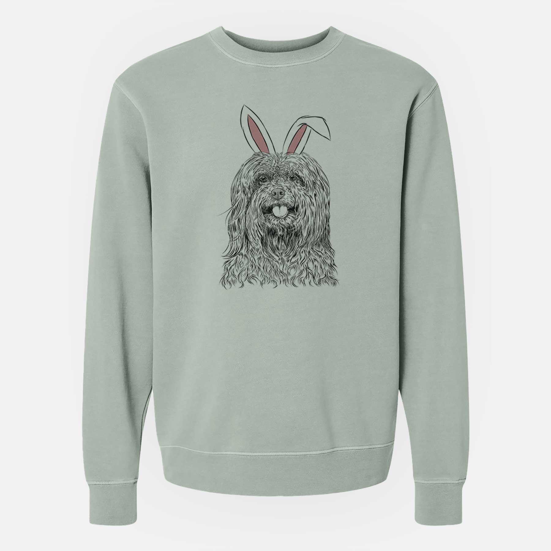 Easter Annie the Mixed Breed - Unisex Pigment Dyed Crew Sweatshirt