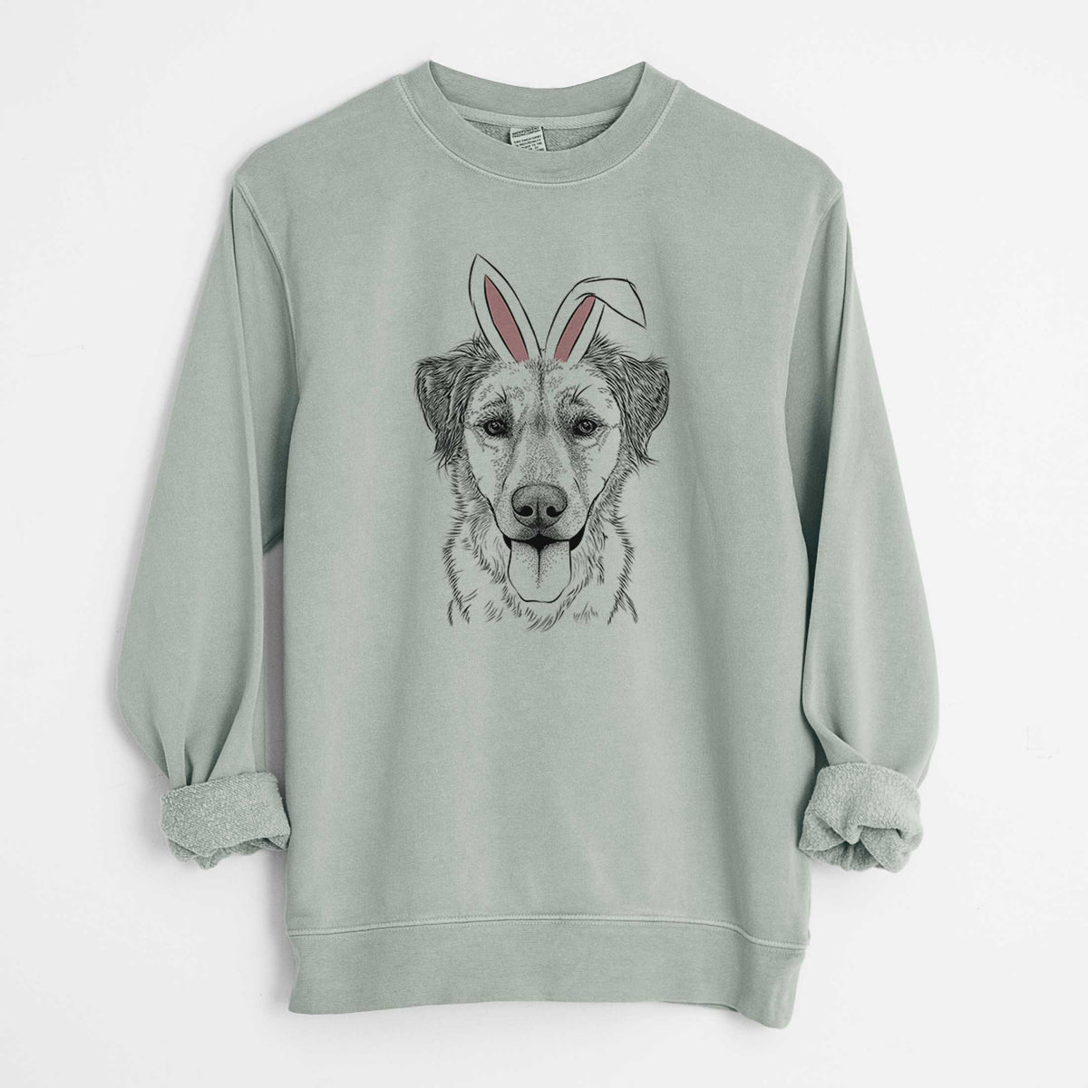 Easter Apollo the Mixed Breed - Unisex Pigment Dyed Crew Sweatshirt