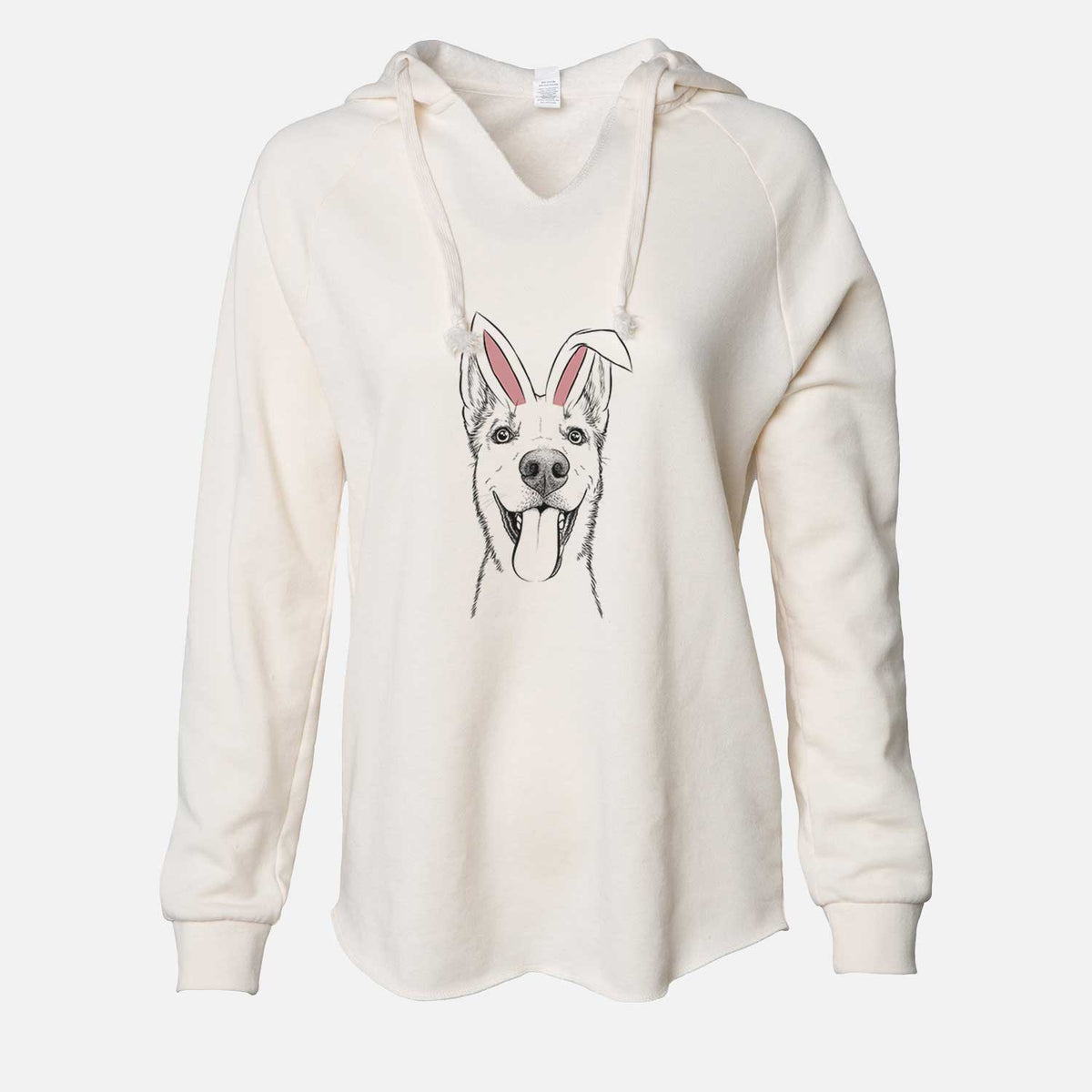 Easter Arlo the Husky Shepherd Mix - Cali Wave Hooded Sweatshirt