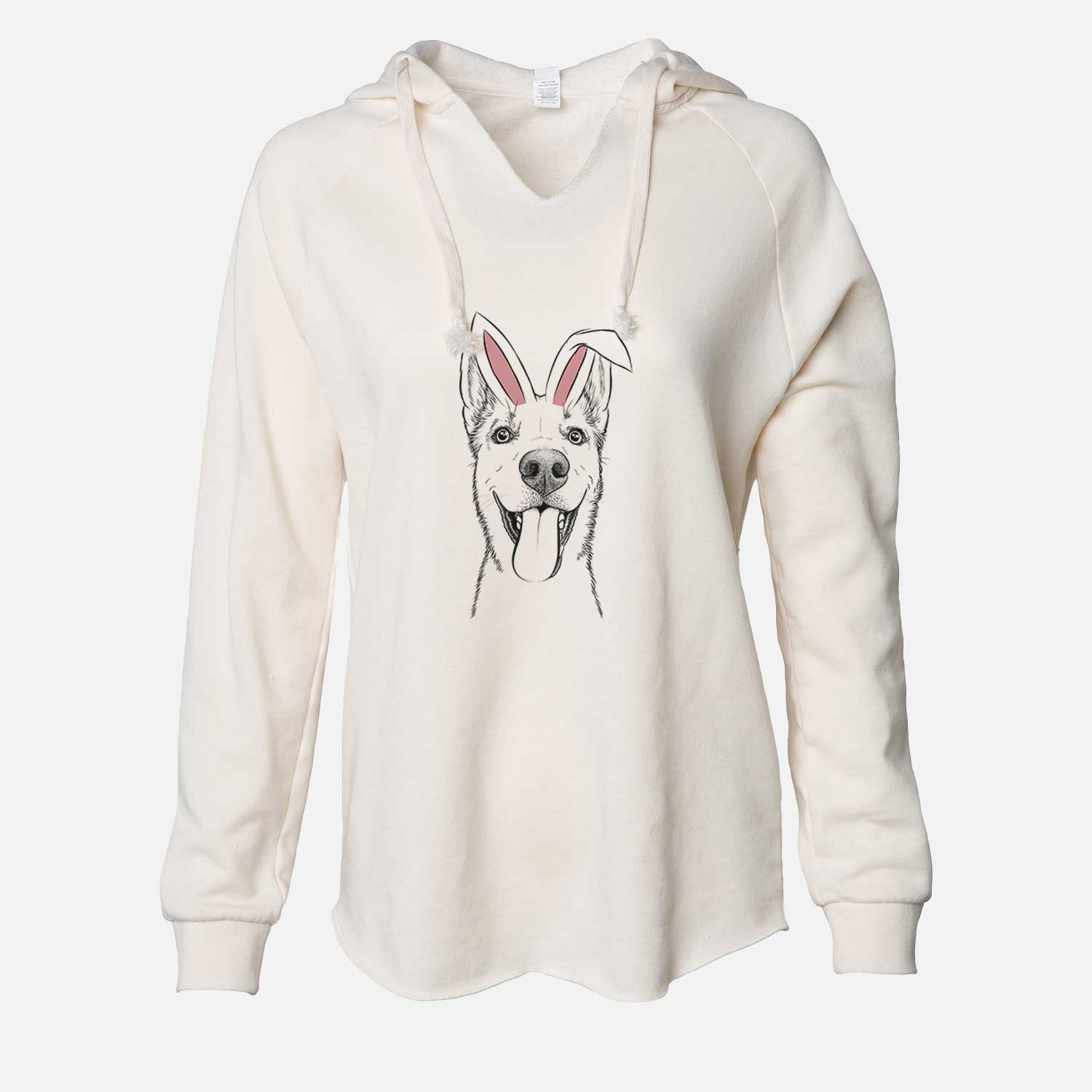 Easter Arlo the Husky Shepherd Mix - Cali Wave Hooded Sweatshirt