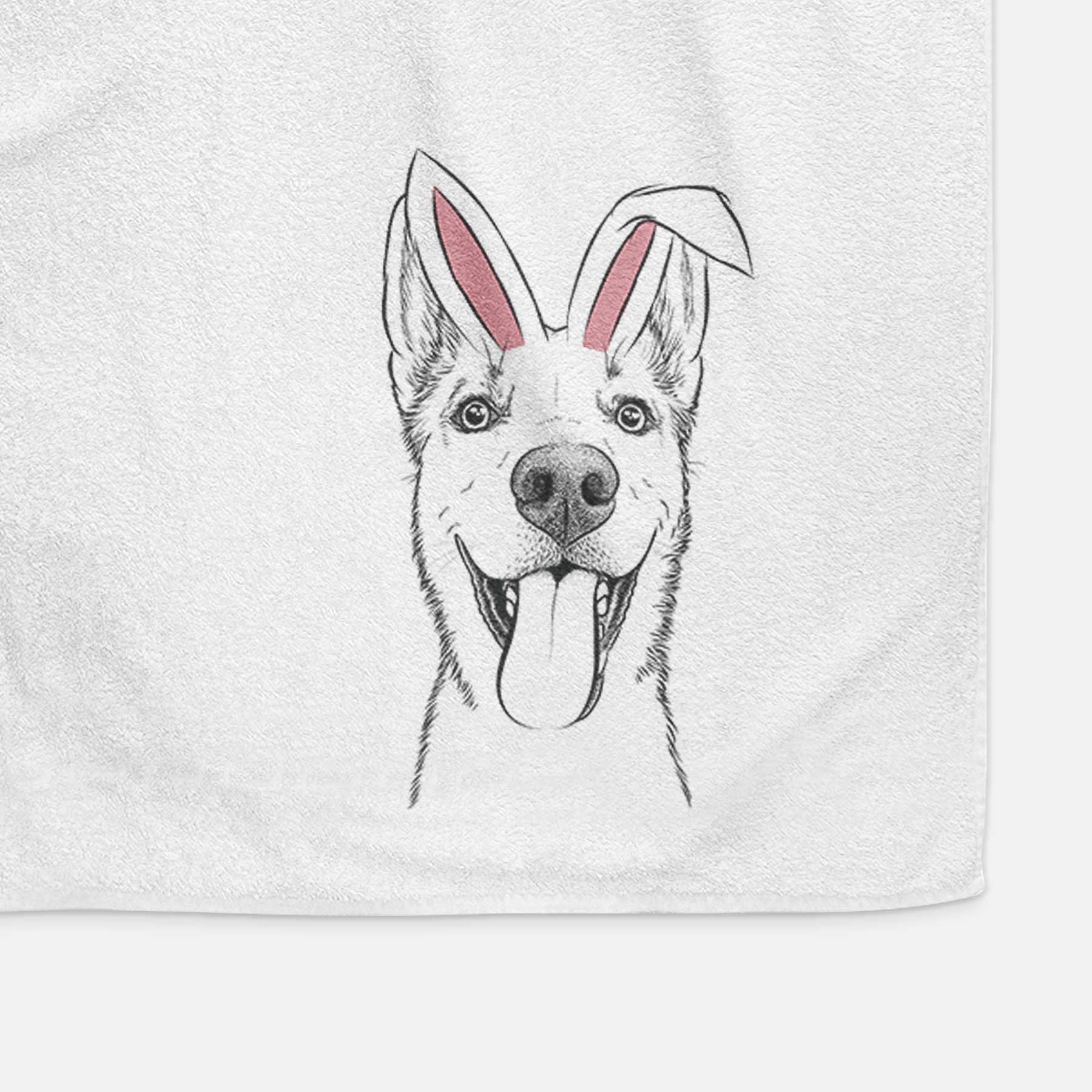 Arlo the Husky Shepherd Mix Decorative Hand Towel