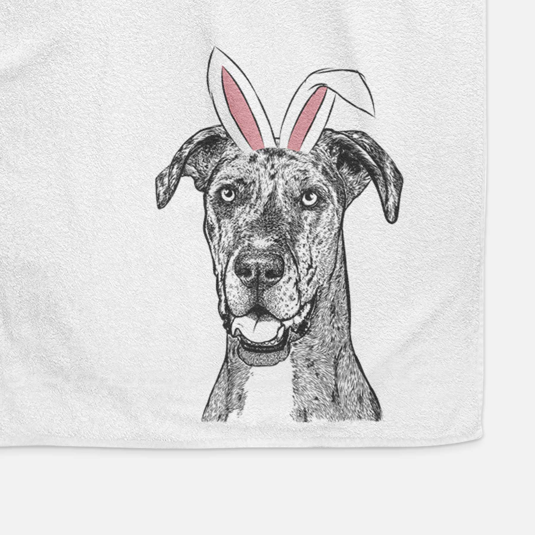 Athena the Merle Great Dane Decorative Hand Towel