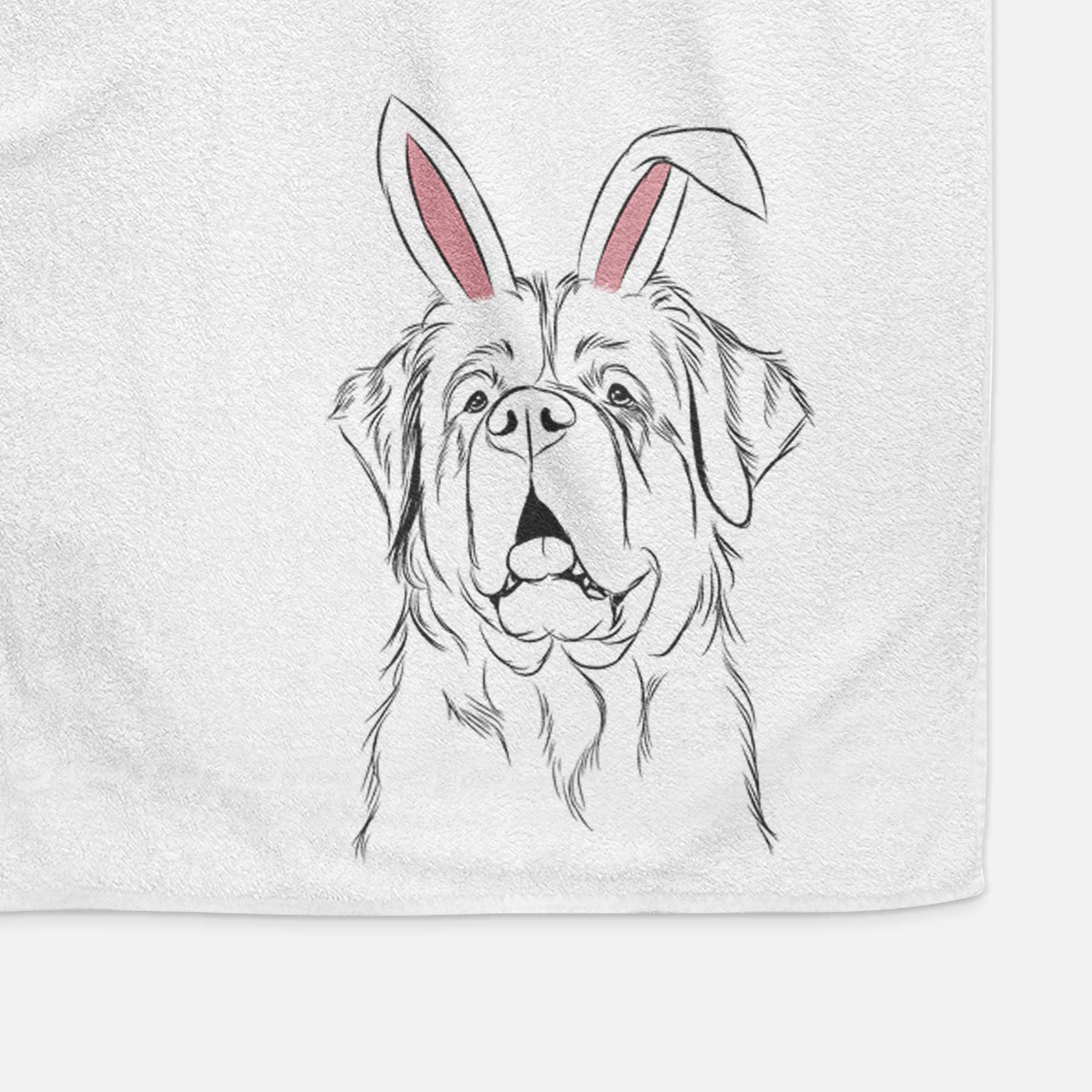 Atlas the Saint Bernard Decorative Hand Towel