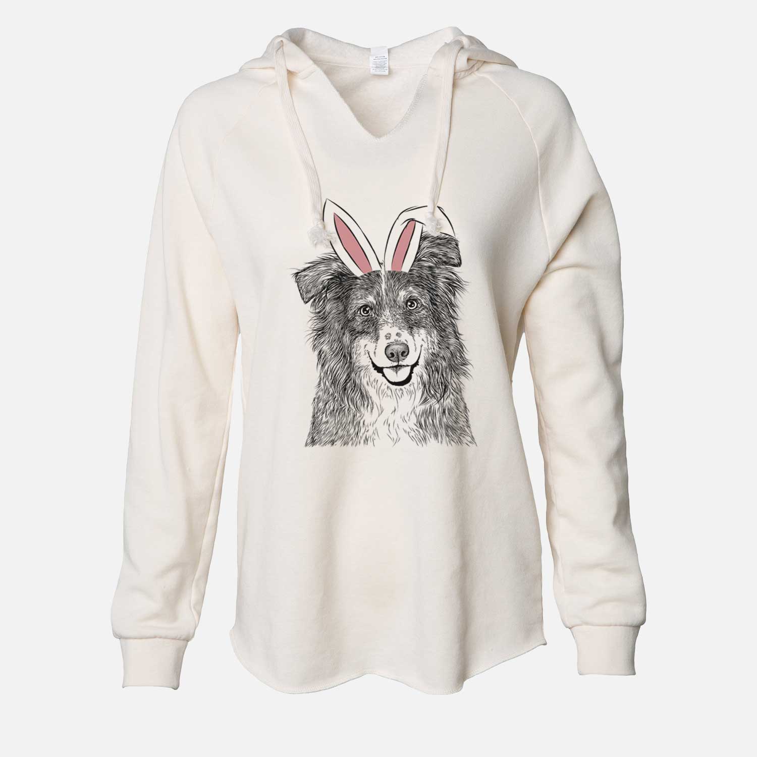 Easter Aushe the Australian Shepherd - Cali Wave Hooded Sweatshirt