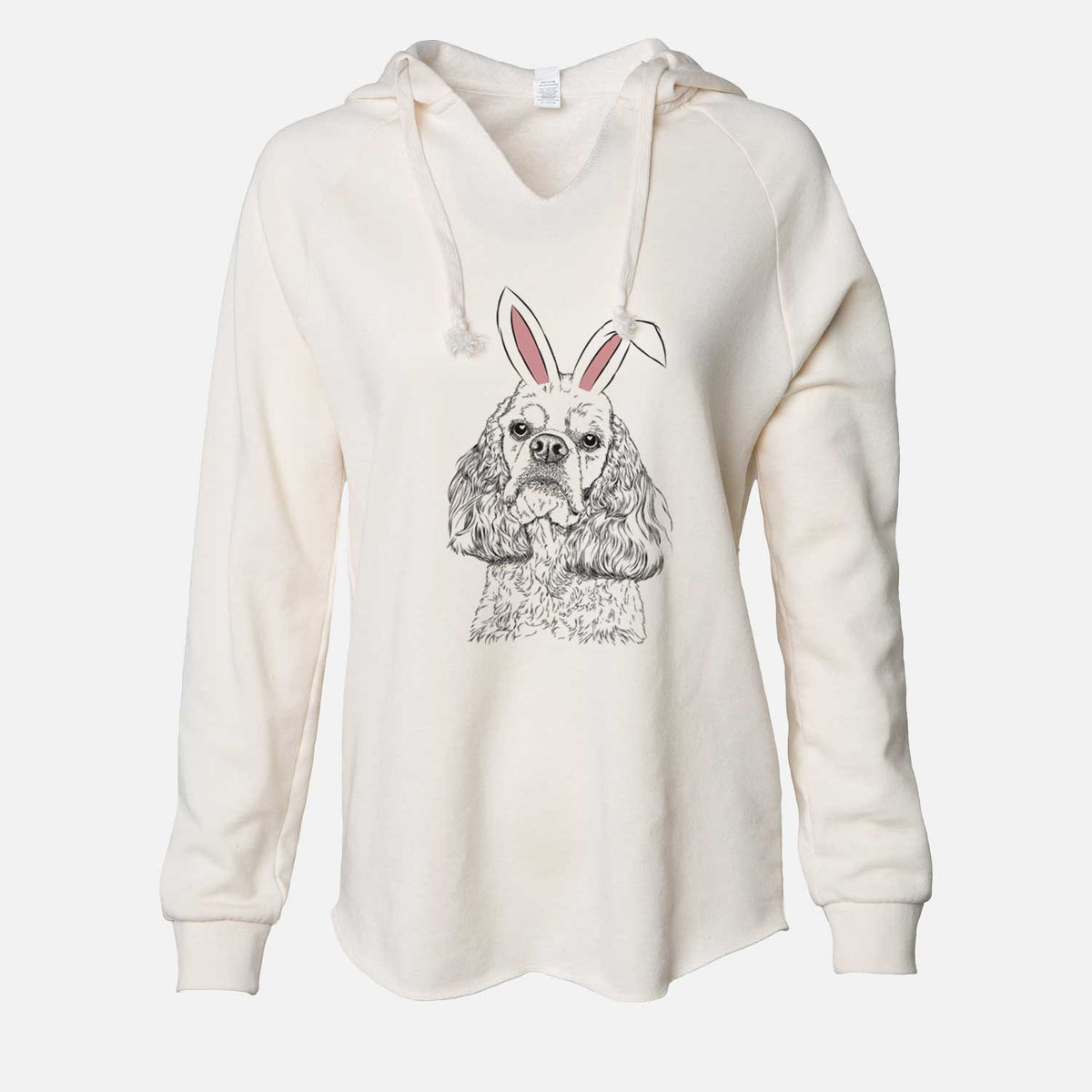 Easter Bailey the American Cocker Spaniel - Cali Wave Hooded Sweatshirt