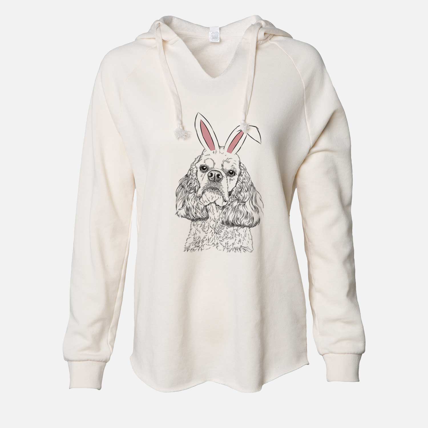 Easter Bailey the American Cocker Spaniel - Cali Wave Hooded Sweatshirt