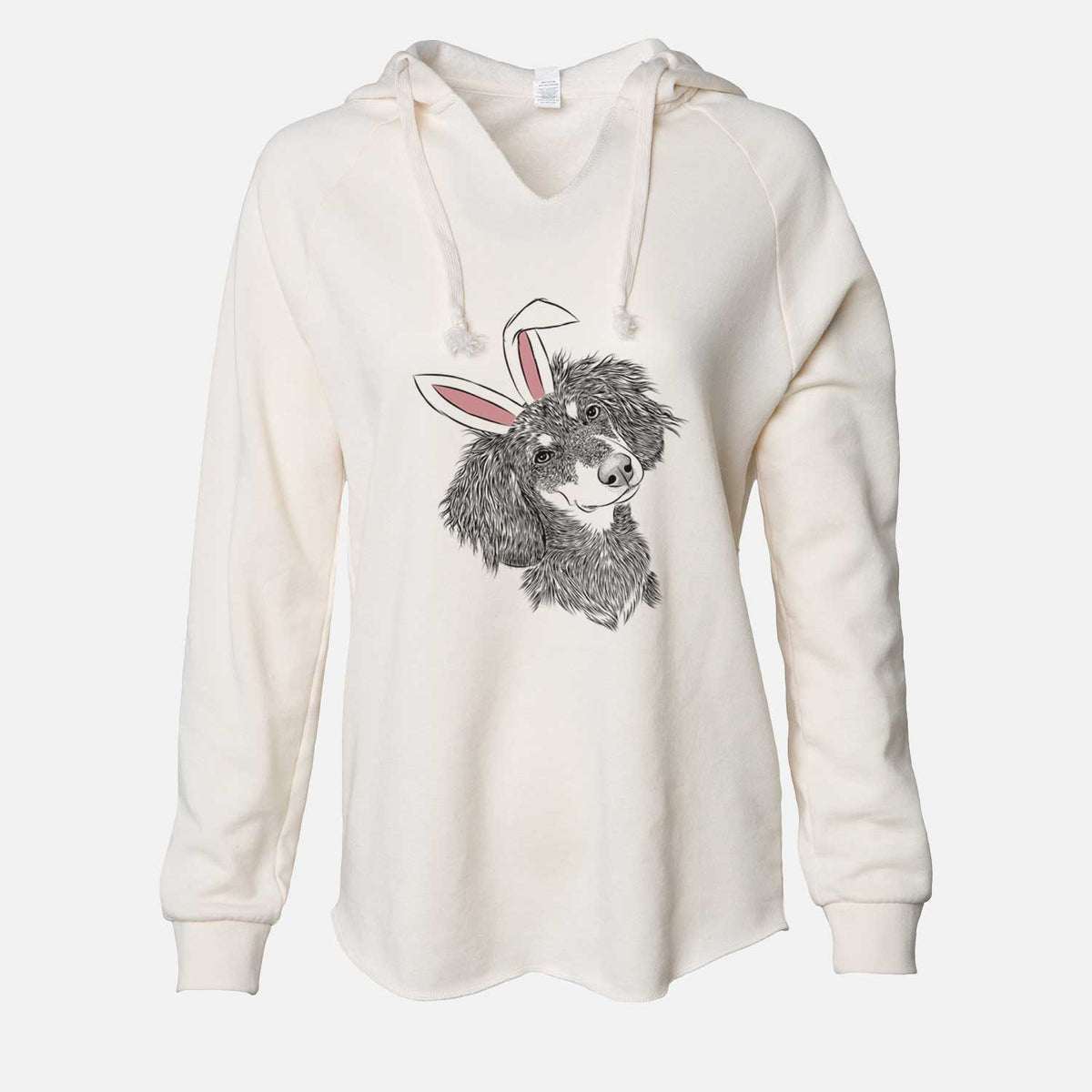 Easter Bailey the Long Haired Dachshund - Cali Wave Hooded Sweatshirt