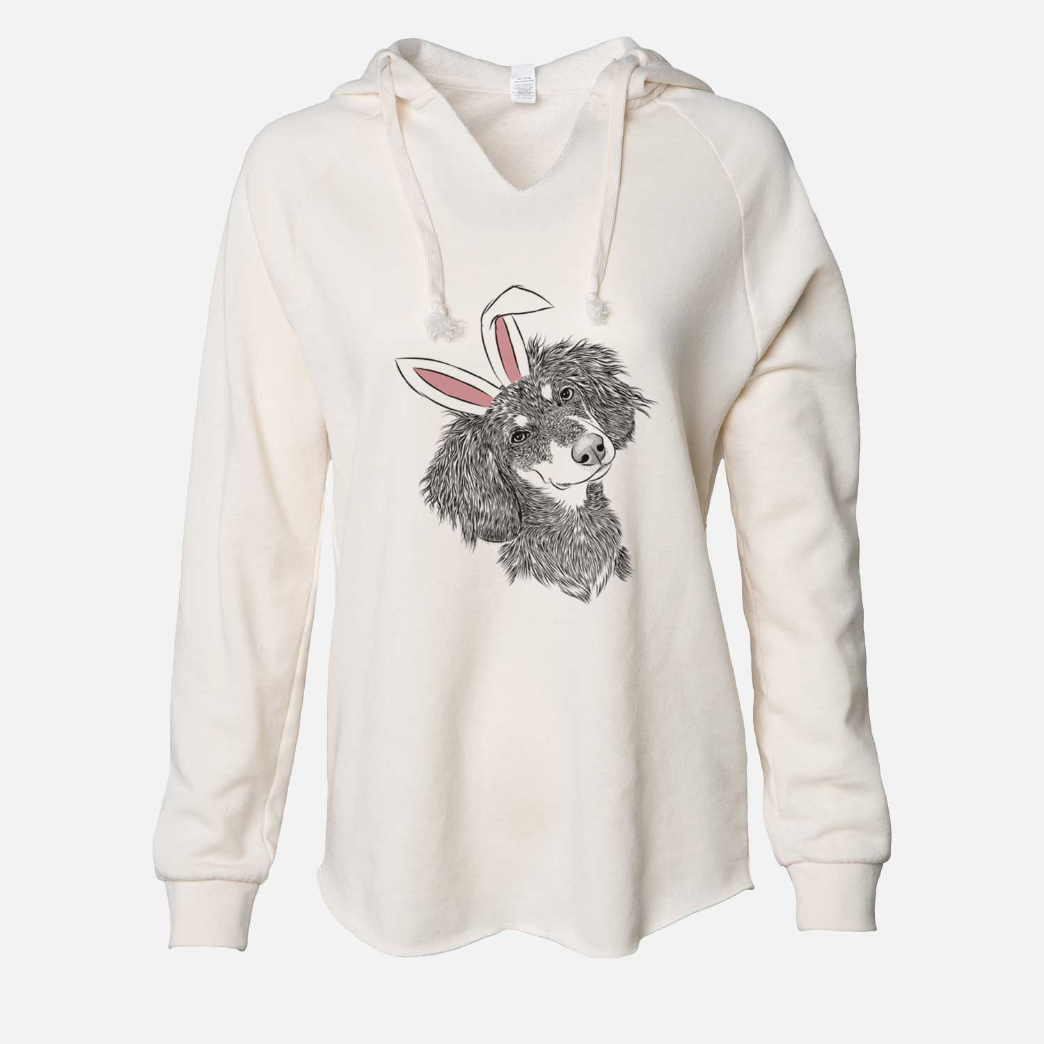 Easter Bailey the Long Haired Dachshund - Cali Wave Hooded Sweatshirt