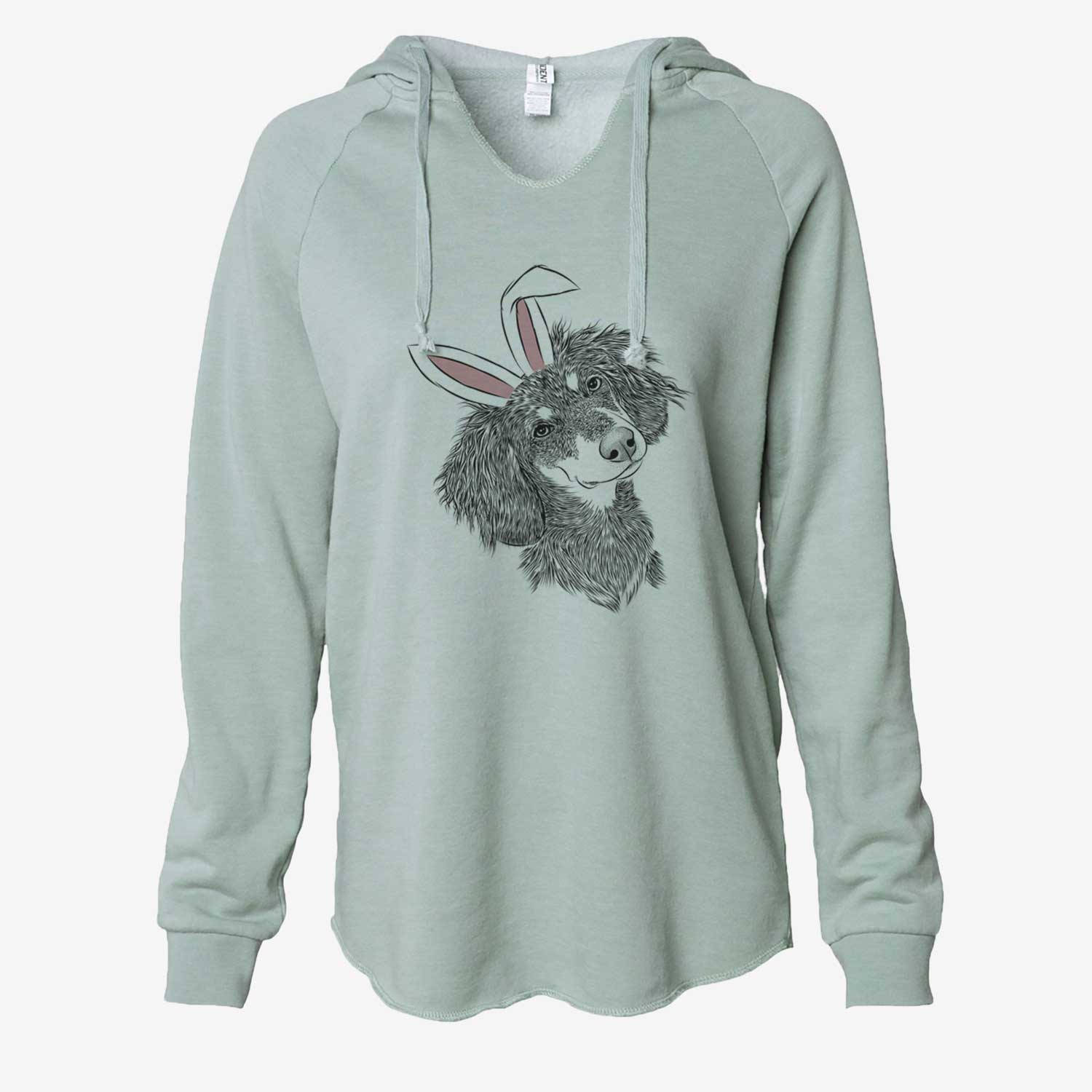 Easter Bailey the Long Haired Dachshund - Cali Wave Hooded Sweatshirt