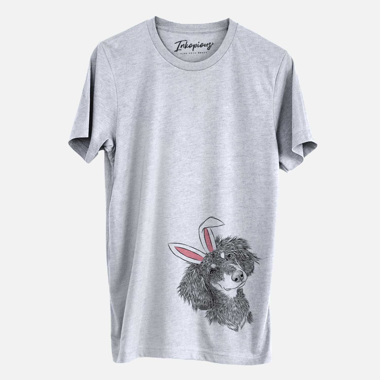 Easter Bailey the Long Haired Dachshund - Unisex Crewneck