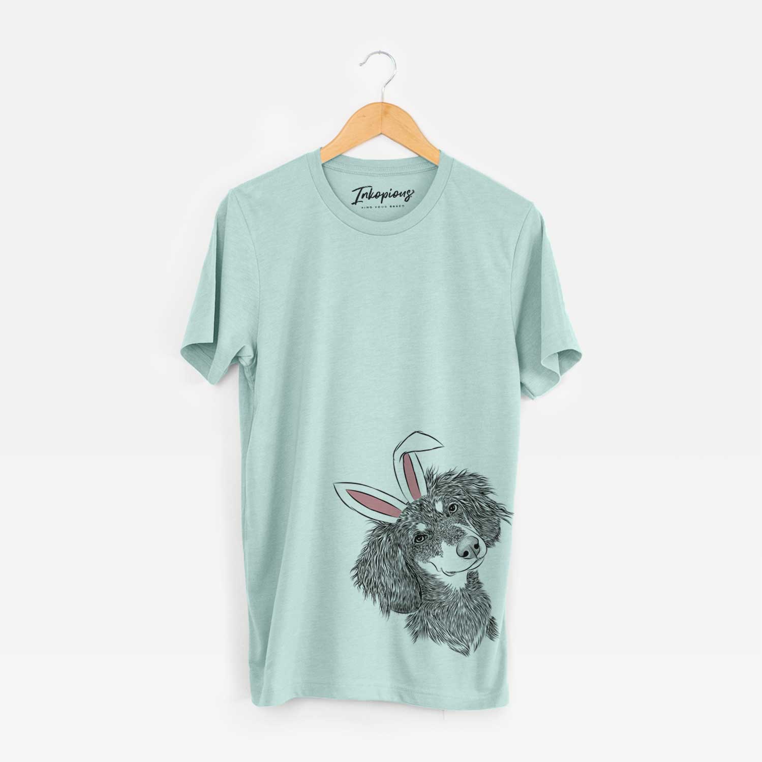 Easter Bailey the Long Haired Dachshund - Unisex Crewneck