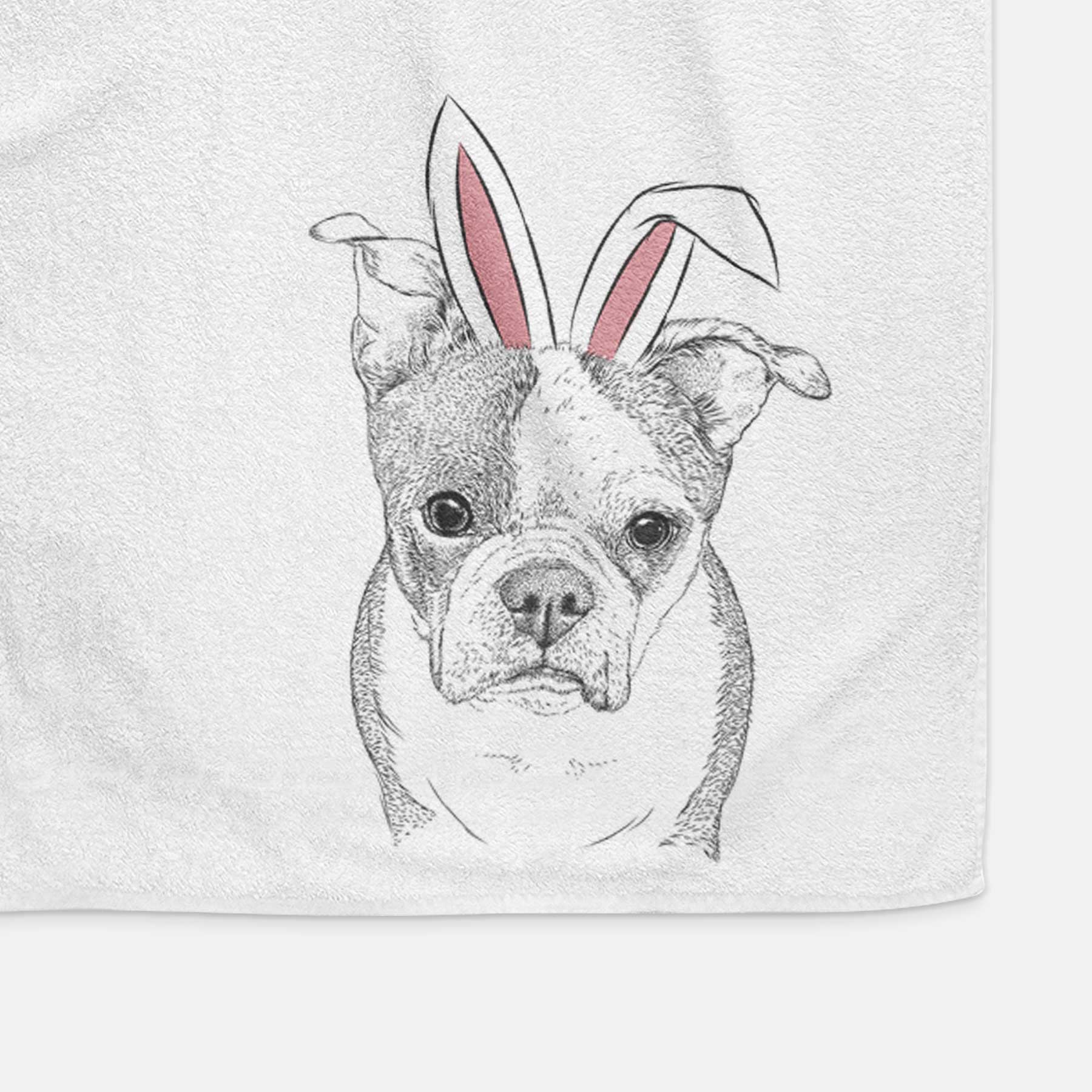 Bandit the Boston Terrier Decorative Hand Towel