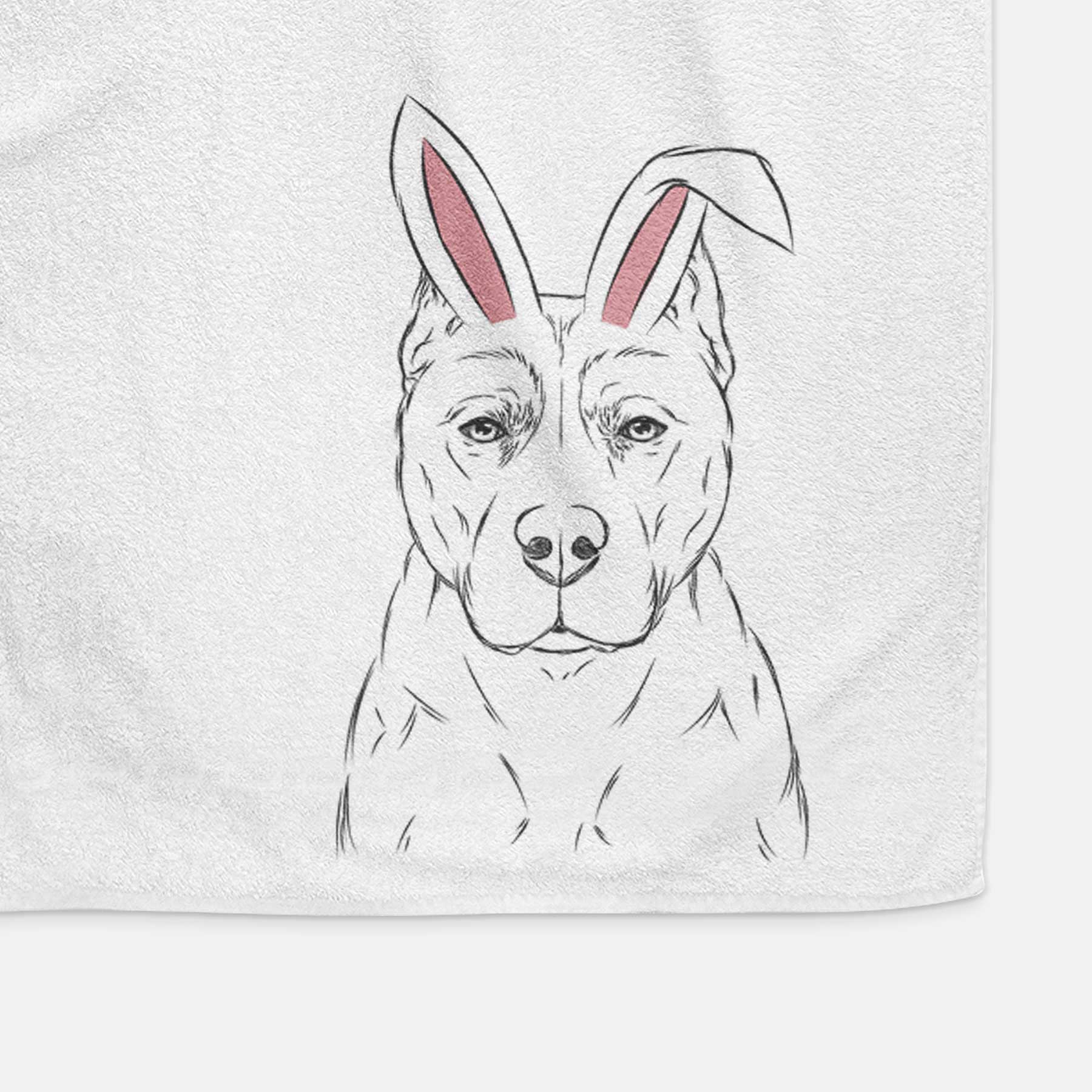 Bane the Pitbull Mix Decorative Hand Towel