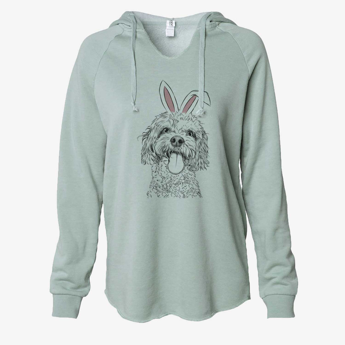 Easter Barney the Cavachon - Cali Wave Hooded Sweatshirt
