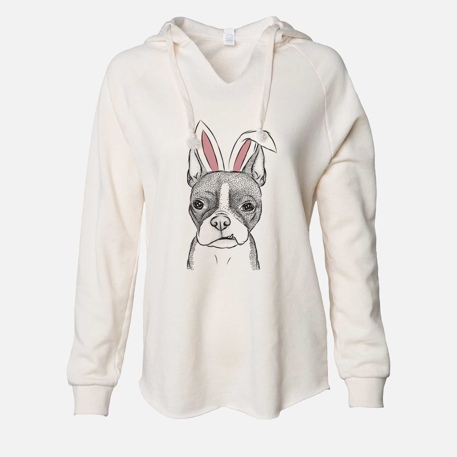 Easter Bean the Boston Terrier - Cali Wave Hooded Sweatshirt