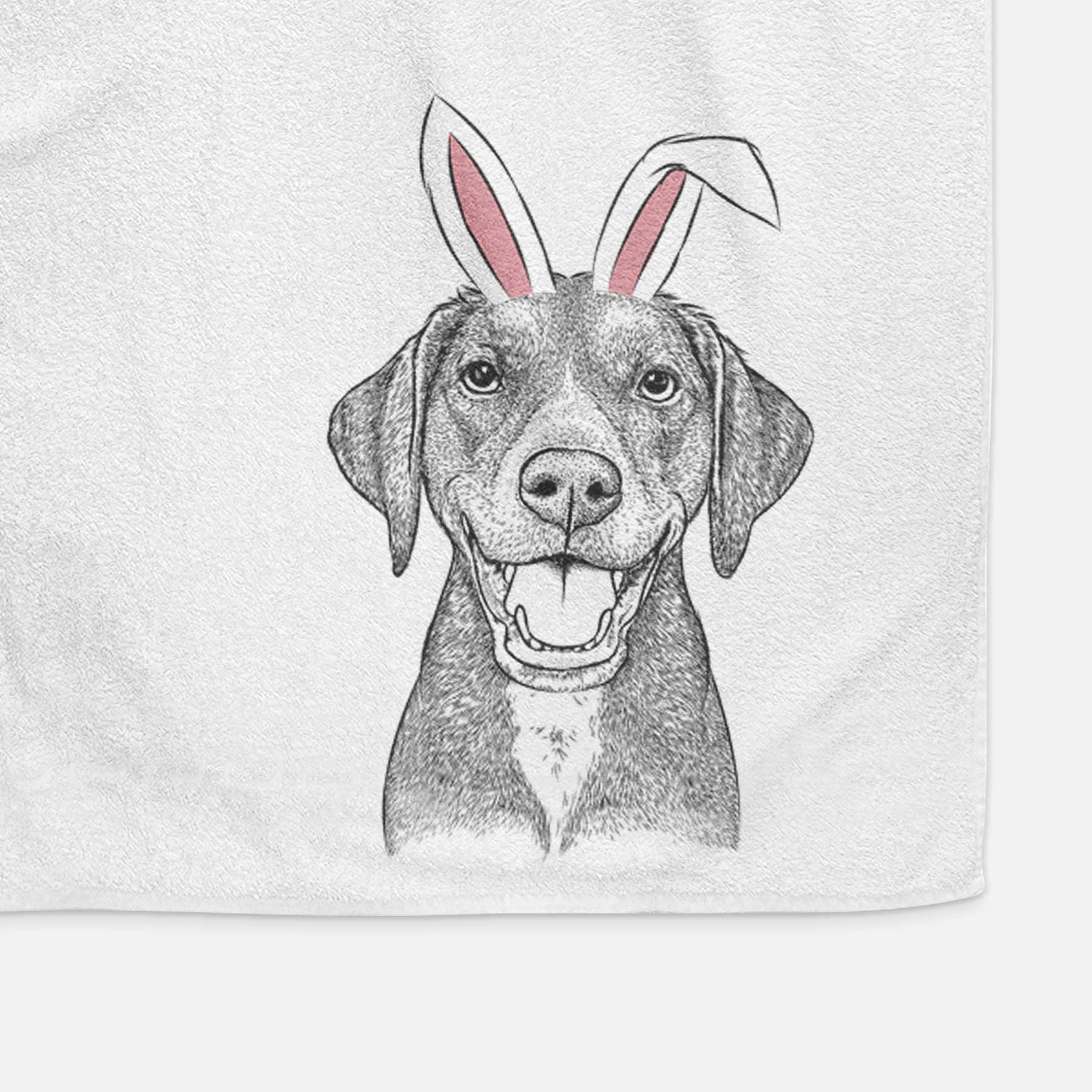 Beaver the Hound Mix Decorative Hand Towel