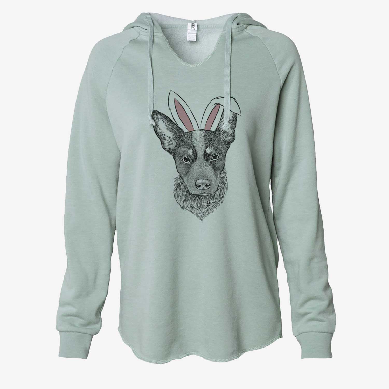 Easter Bella the Blue Heeler Puppy - Cali Wave Hooded Sweatshirt