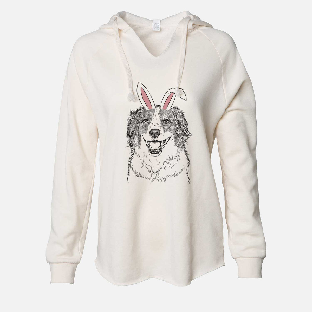Easter Belle the Australian Shepherd Mix - Cali Wave Hooded Sweatshirt