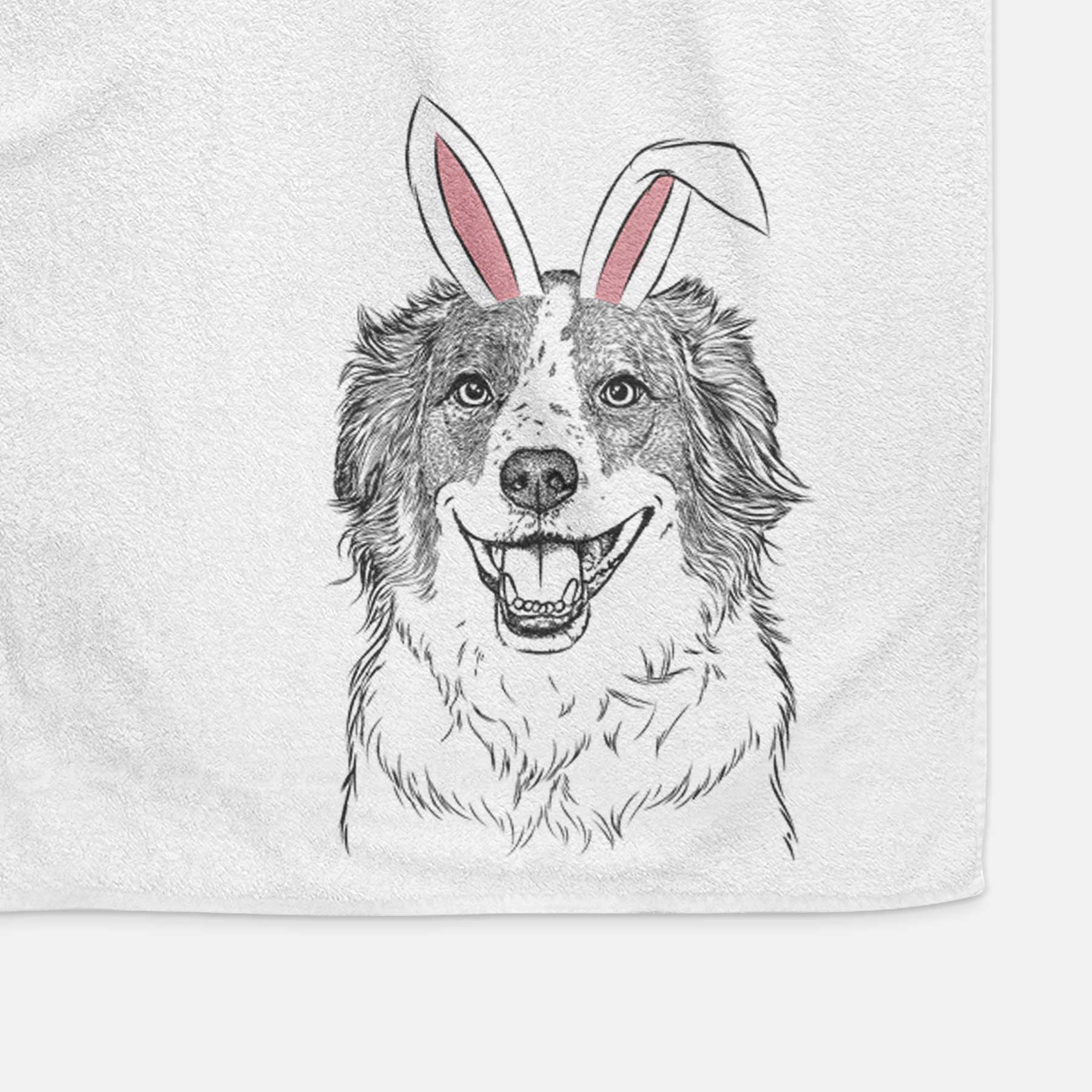 Belle the Australian Shepherd Mix Decorative Hand Towel