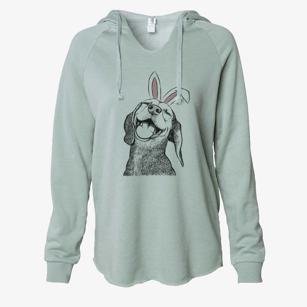 Easter Belle the Hound Mix - Cali Wave Hooded Sweatshirt