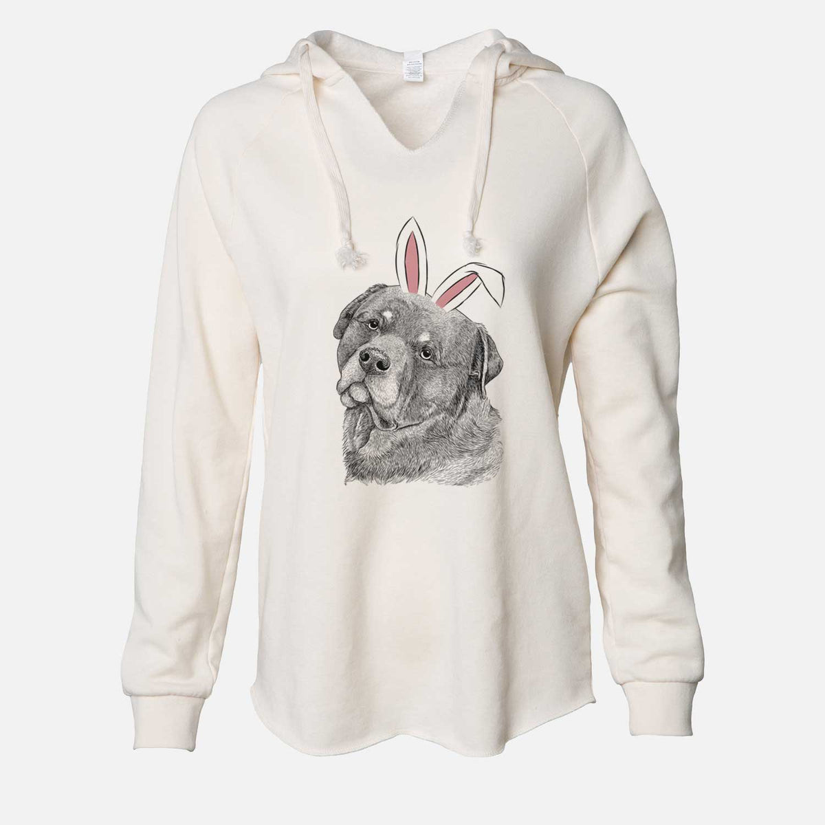 Easter Bender the Rottweiler - Cali Wave Hooded Sweatshirt