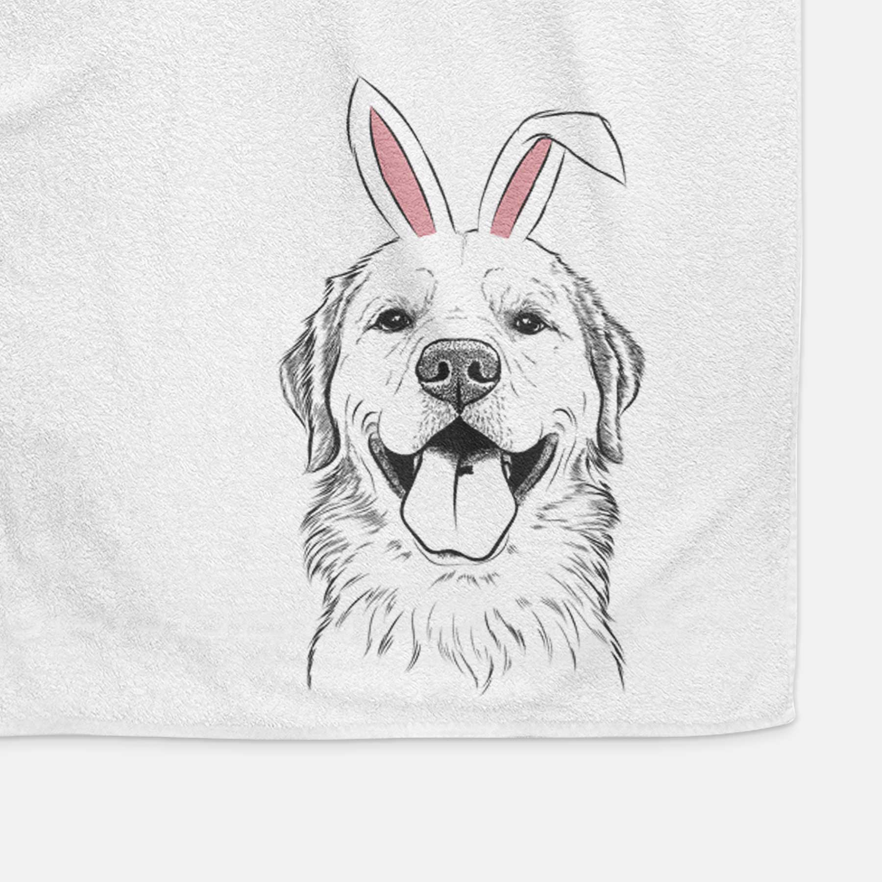 Bennett the Golden Retriever Decorative Hand Towel