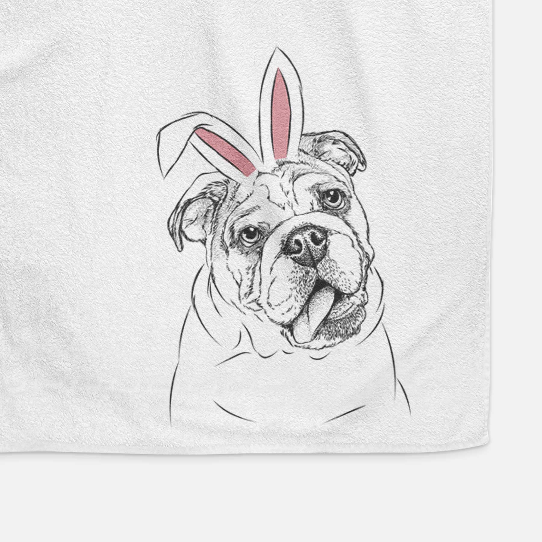 Benson the English Bulldog Decorative Hand Towel