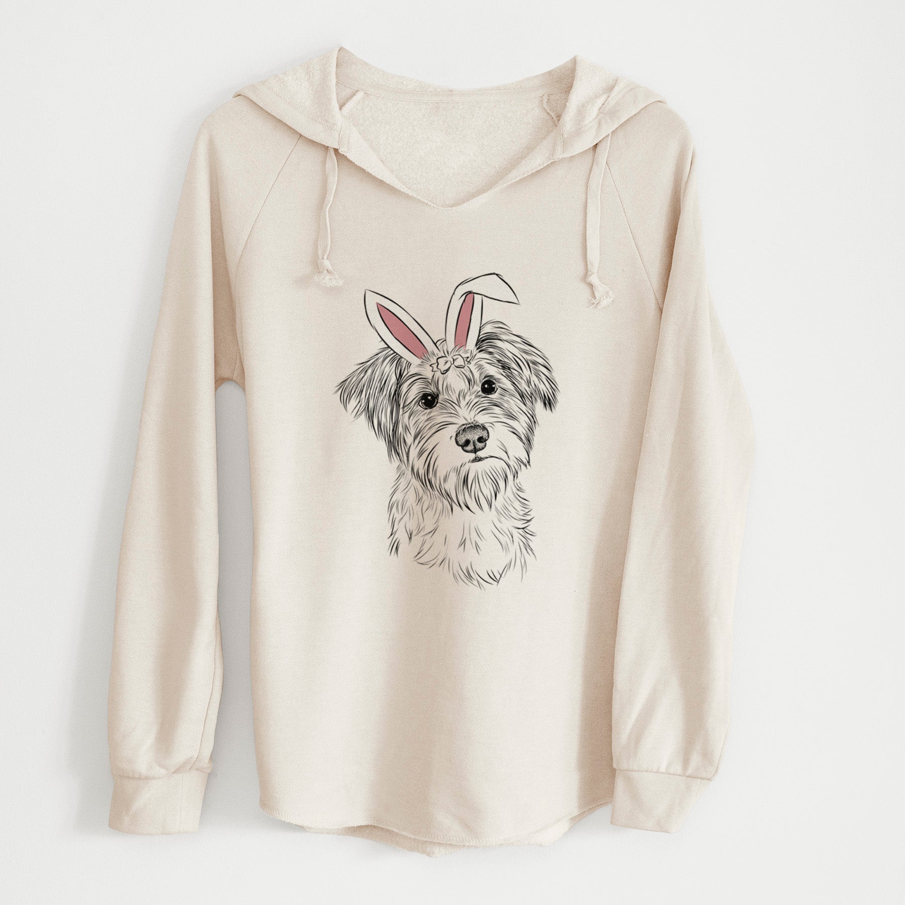 Easter Birdee the Schnauzer Mix - Cali Wave Hooded Sweatshirt