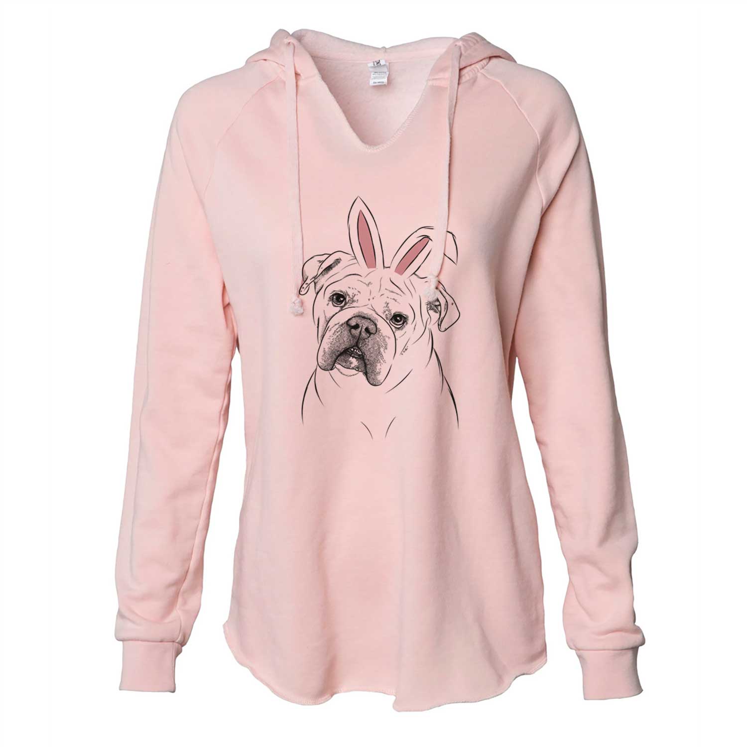 Easter Blossom the English Bulldog - Cali Wave Hooded Sweatshirt