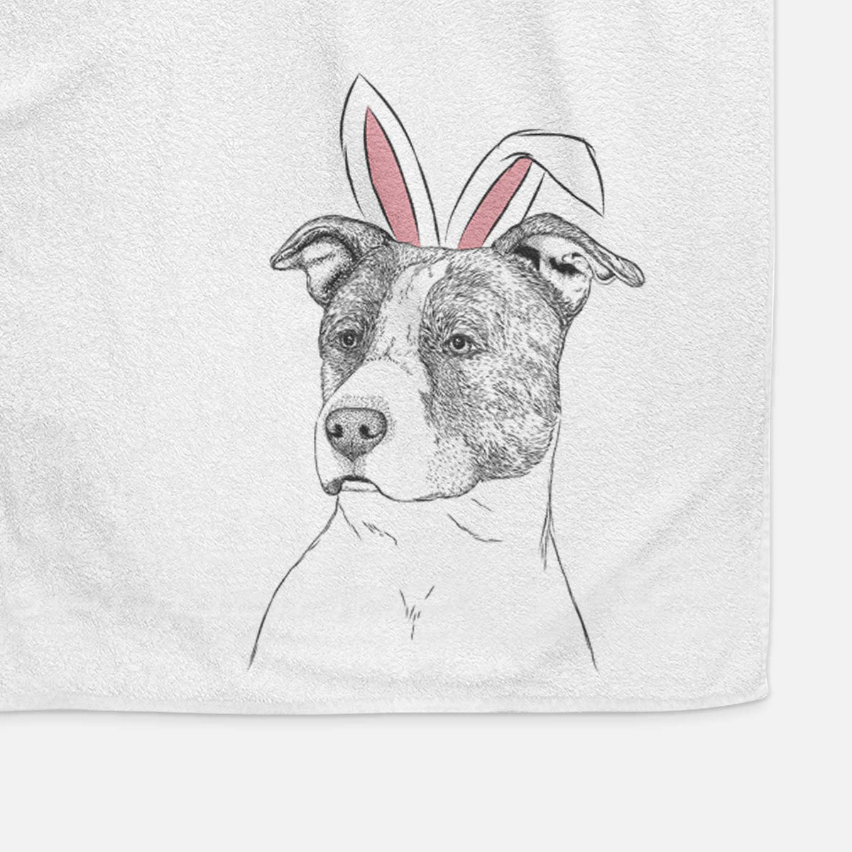 Blu the Pitbull Decorative Hand Towel