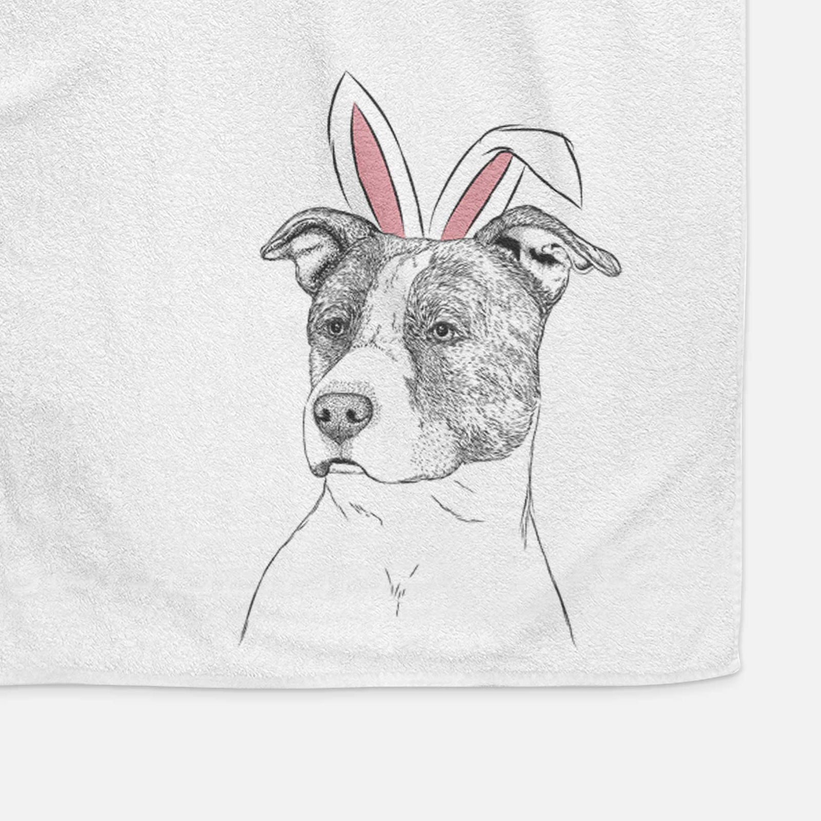 Blu the Pitbull Decorative Hand Towel