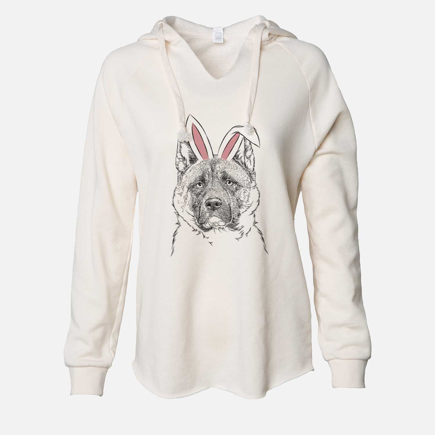 Easter Bo the American Akita - Cali Wave Hooded Sweatshirt