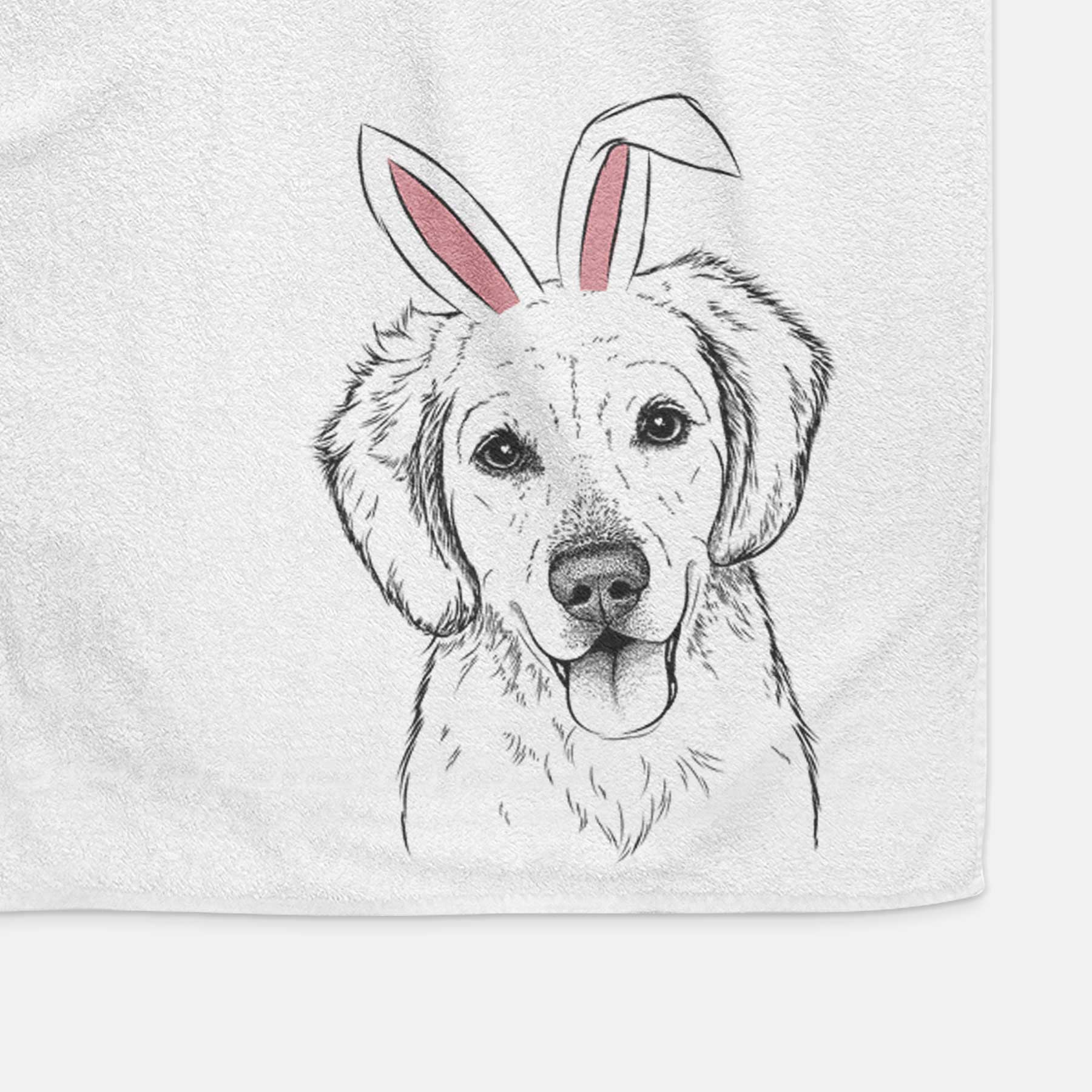 Bojo the Golden Retriever Decorative Hand Towel