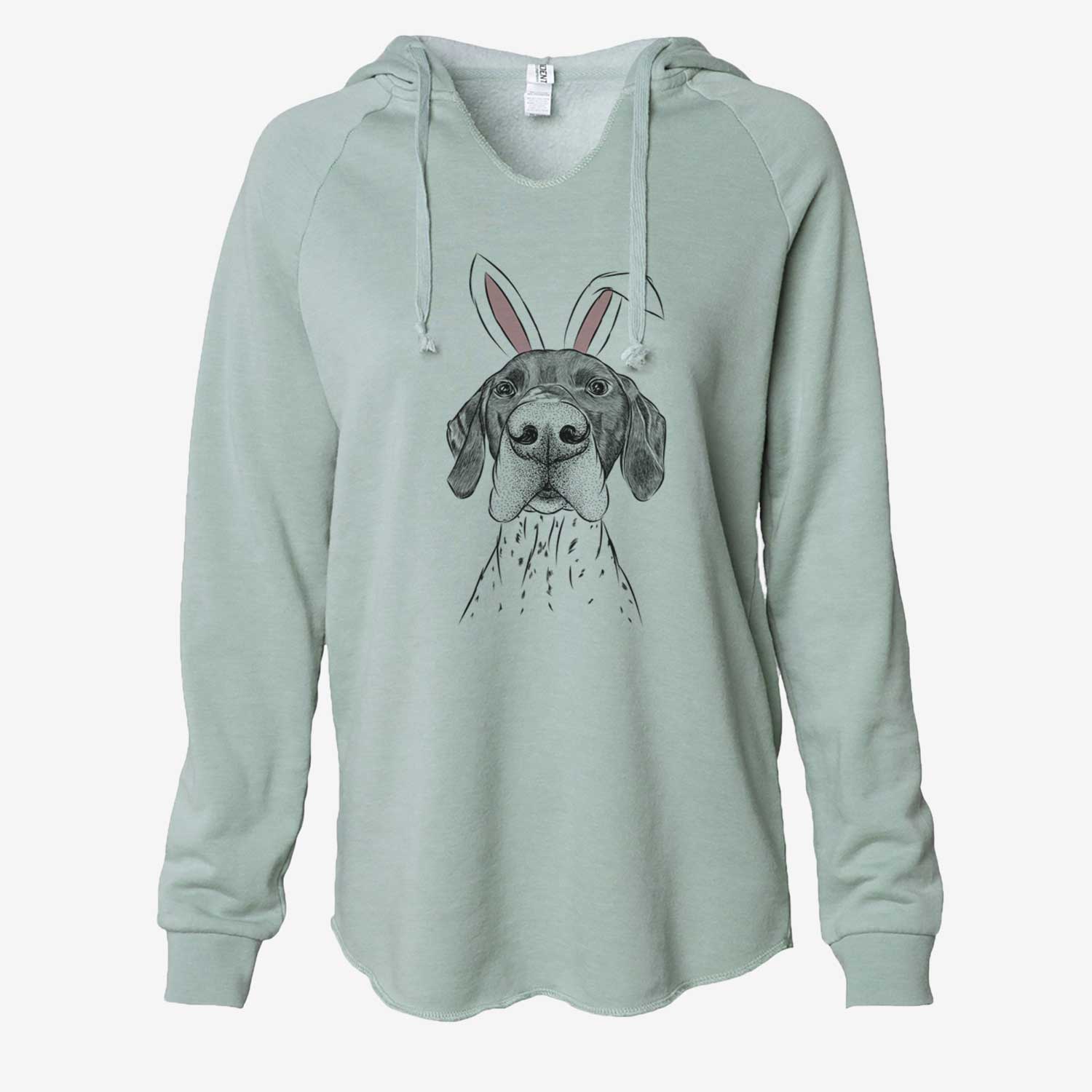 Easter Booze the German Shorthaired Pointer - Cali Wave Hooded Sweatshirt