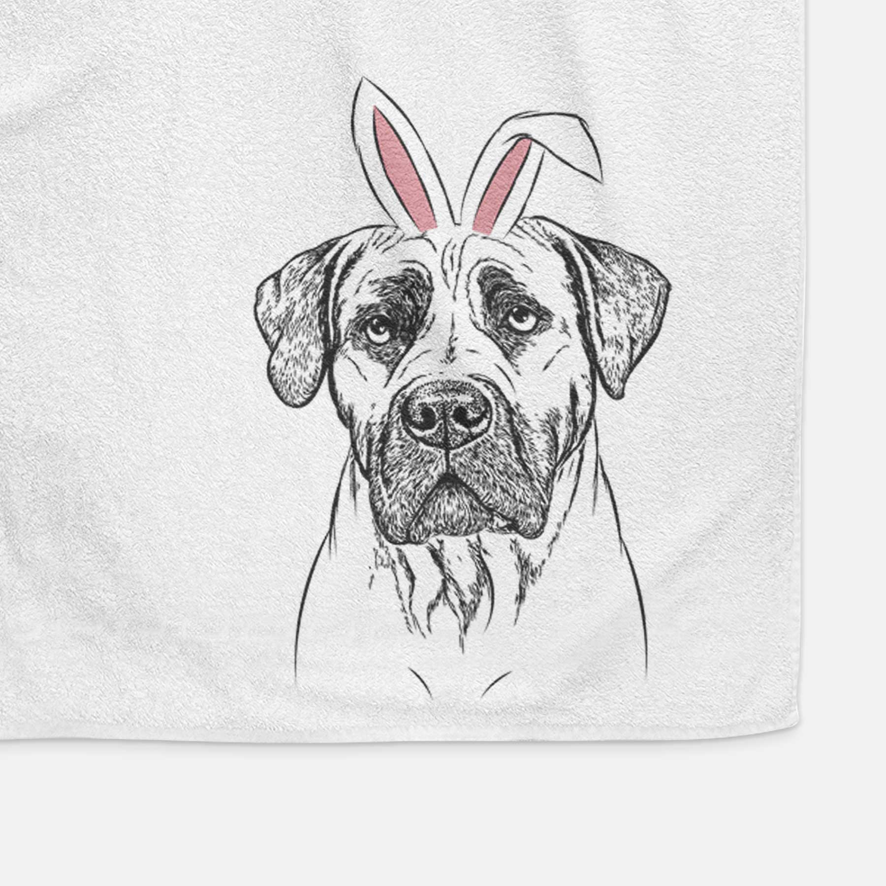 Boris the Boerboel Decorative Hand Towel